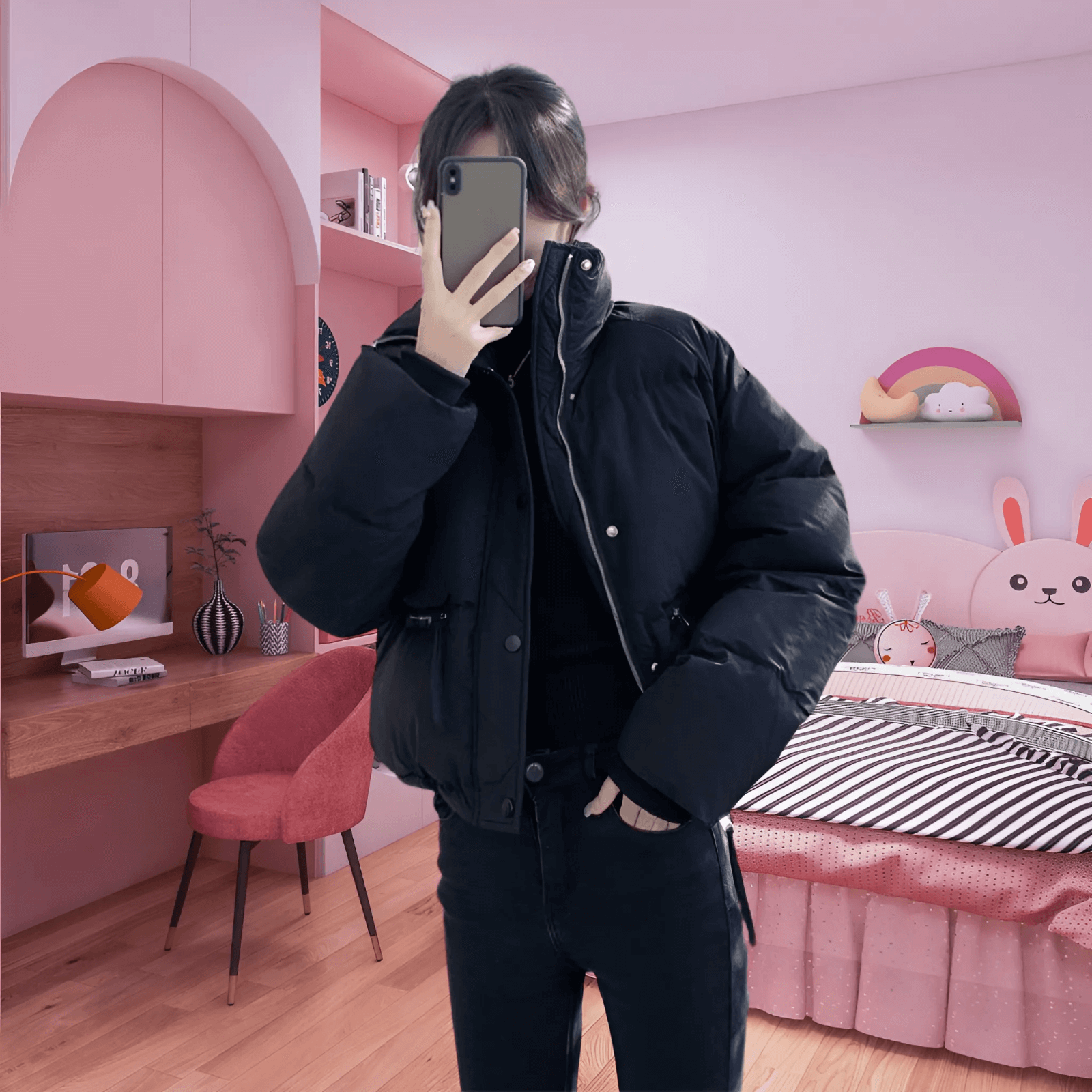 Quilted Winter Jacket | Thick and Lightweight Jacket with High Collar | Blanche-Lanuvo
