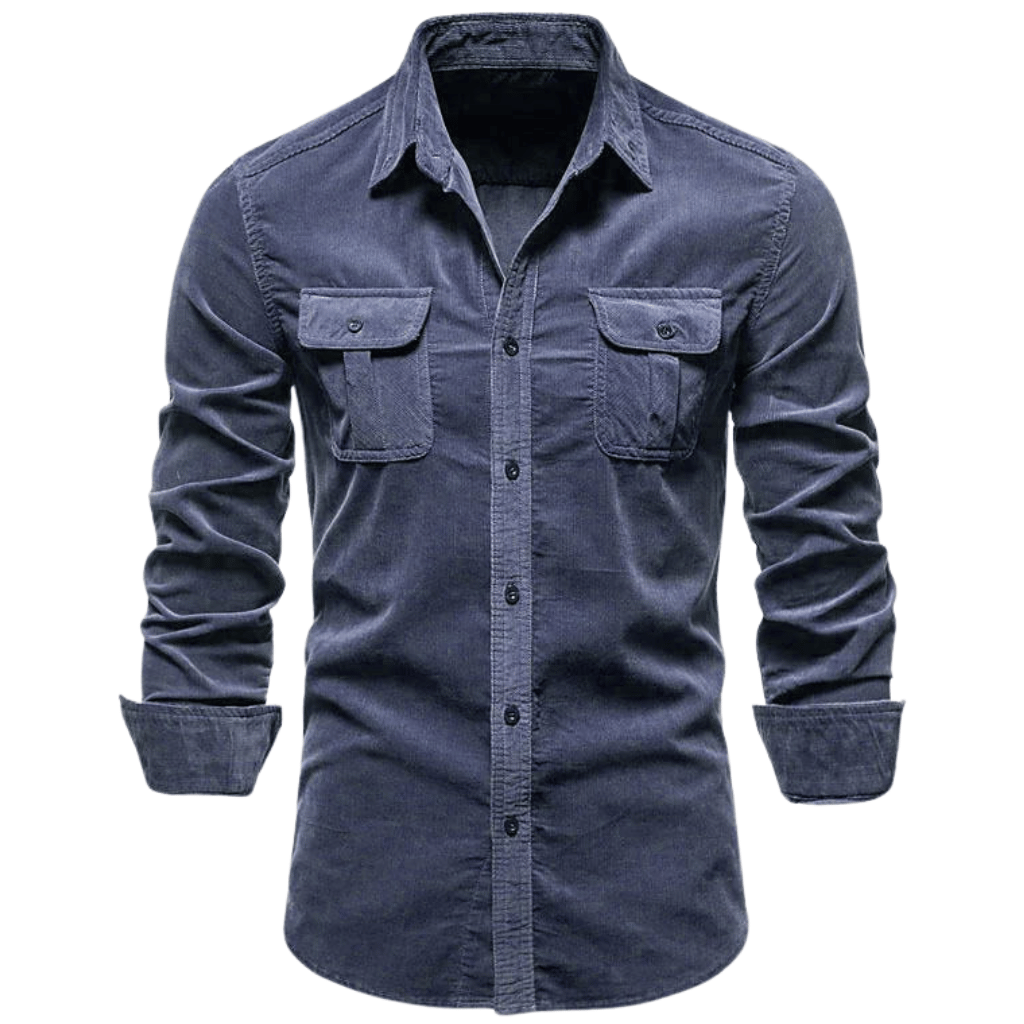 Men's Casual Corduroy Shirt | Soft and Stylish with Chest Pockets | Christiaan-Lanuvo