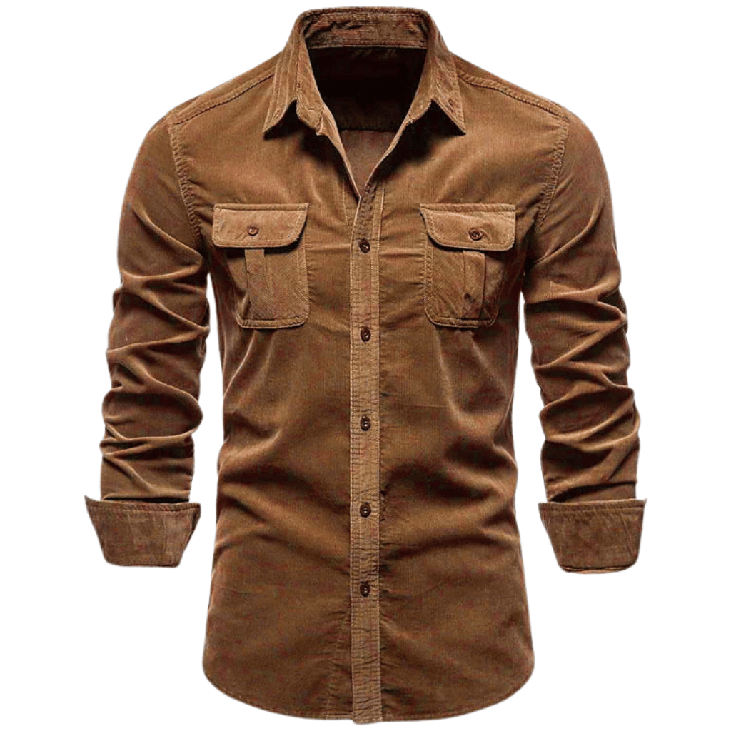Men's Casual Corduroy Shirt | Soft and Stylish with Chest Pockets | Christiaan-Lanuvo