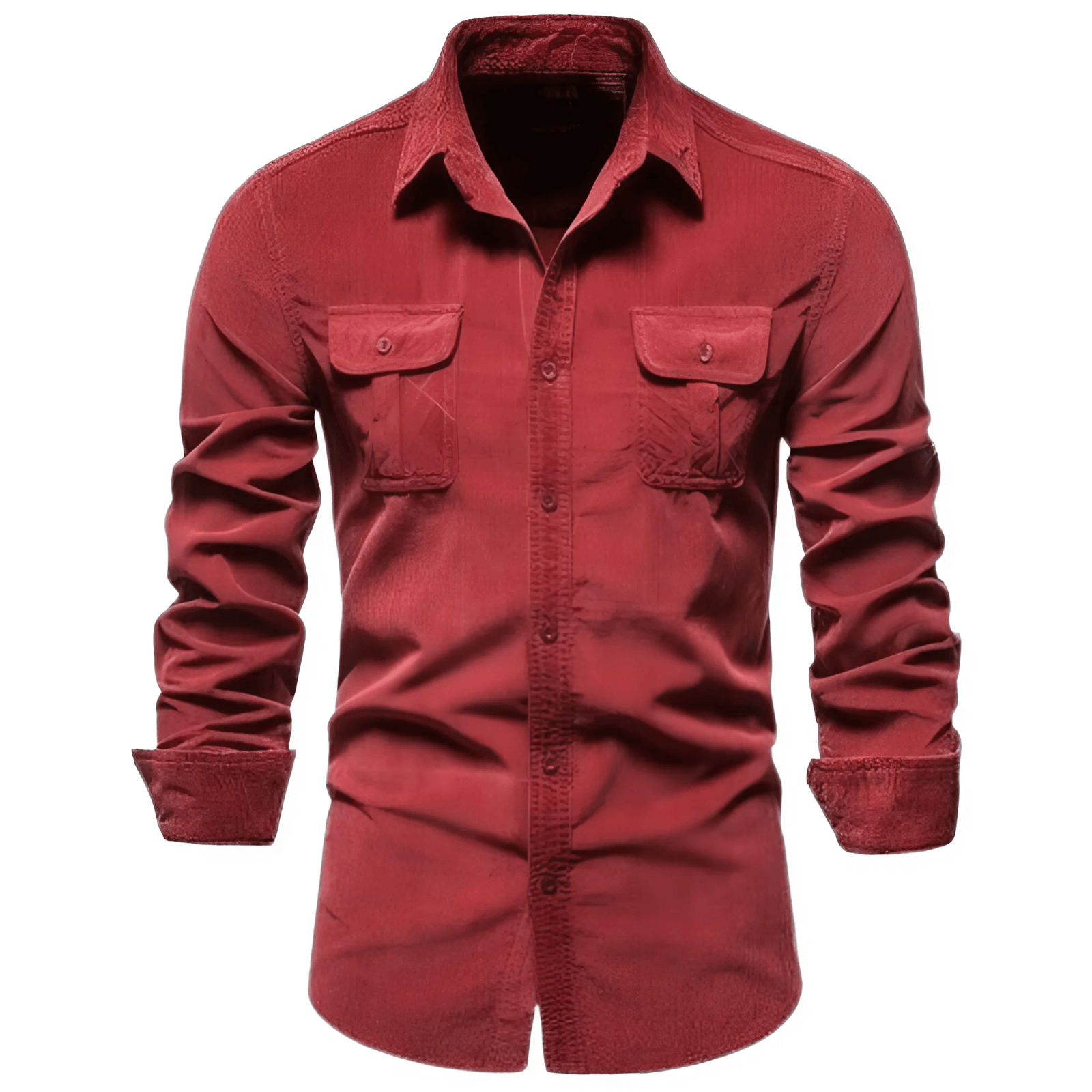 Men's Casual Corduroy Shirt | Soft and Stylish with Chest Pockets | Christiaan-Lanuvo