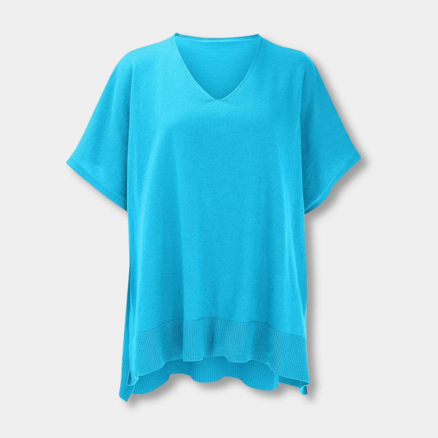 Cozy V-Neck Poncho for Women with Loose Fit | Bitty-Lanuvo