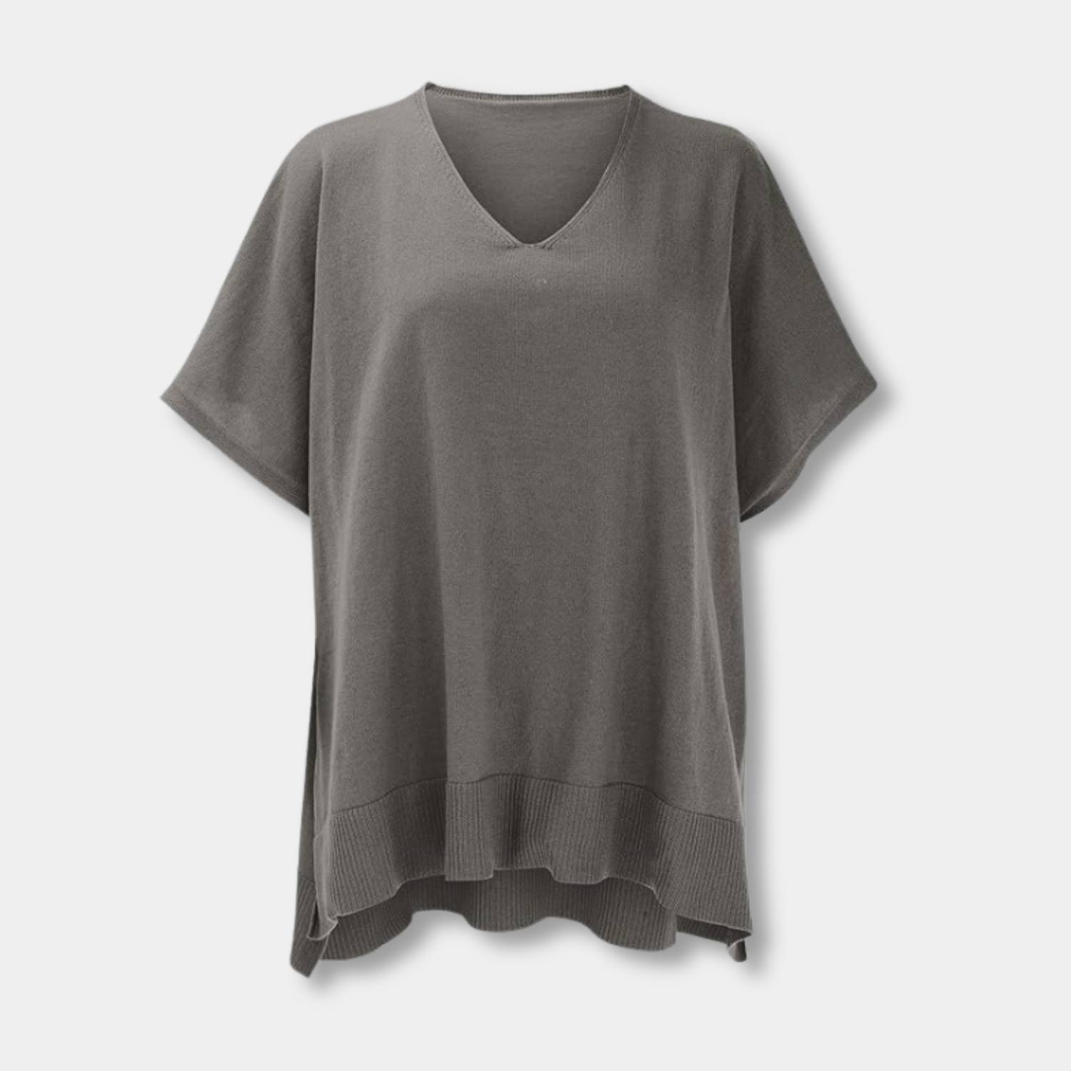 Cozy V-Neck Poncho for Women with Loose Fit | Bitty-Lanuvo