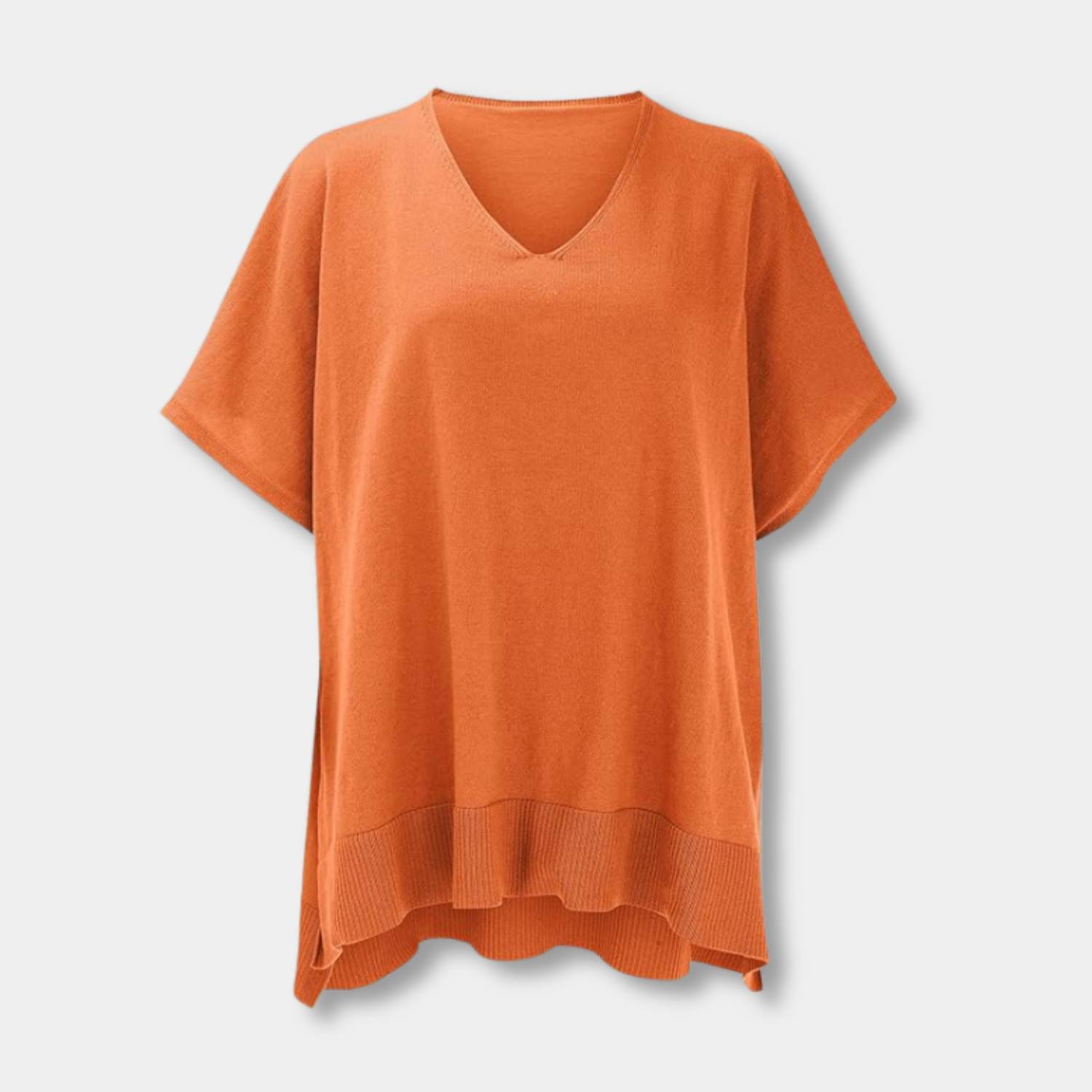 Cozy V-Neck Poncho for Women with Loose Fit | Bitty-Lanuvo