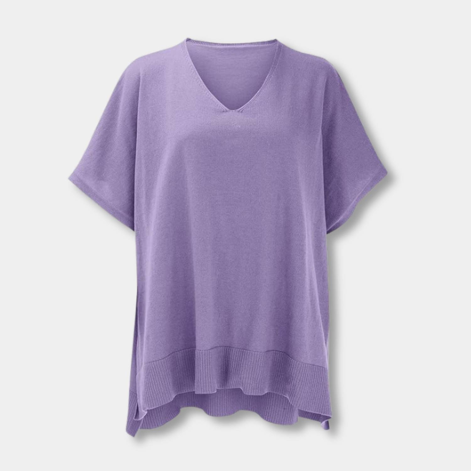 Cozy V-Neck Poncho for Women with Loose Fit | Bitty-Lanuvo