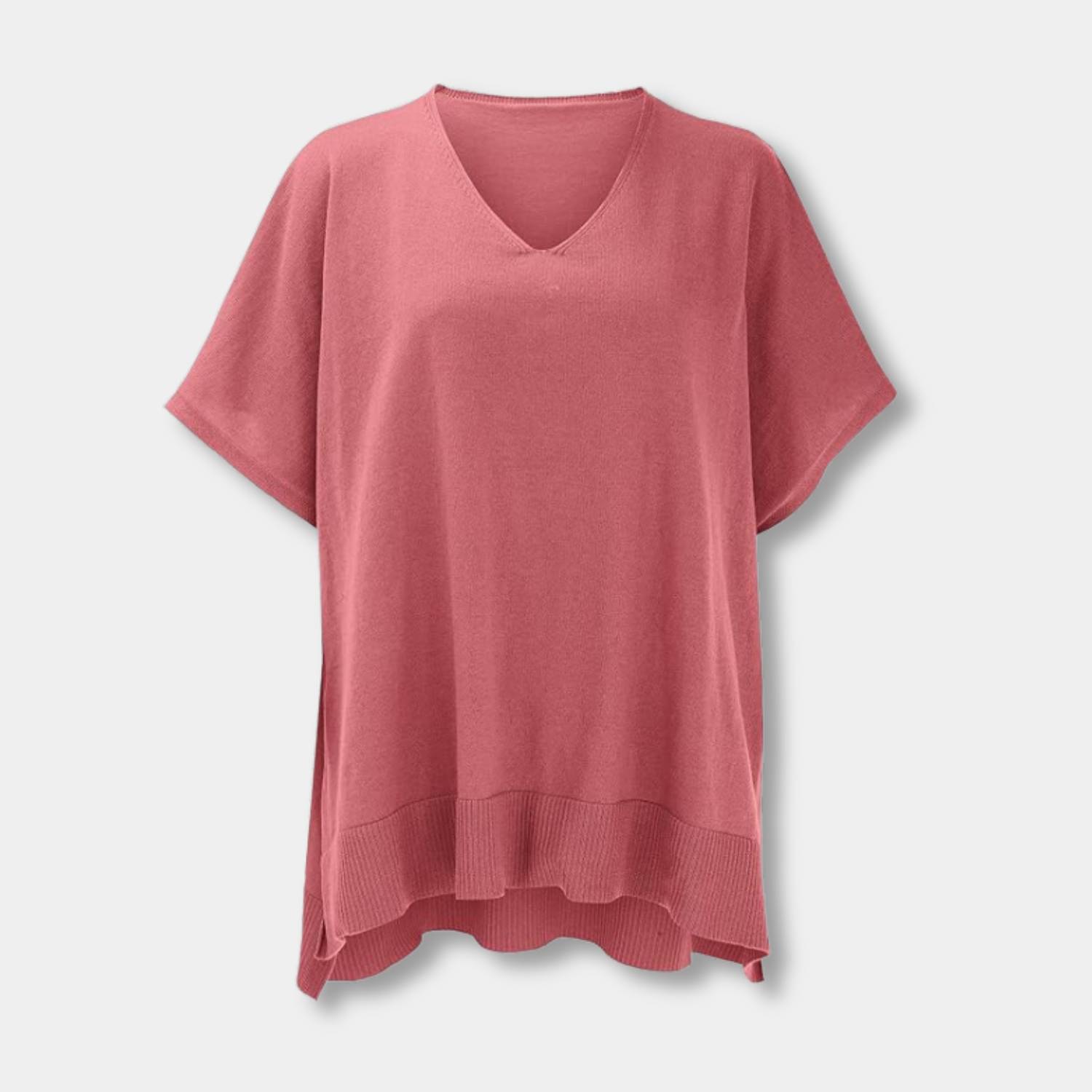 Cozy V-Neck Poncho for Women with Loose Fit | Bitty-Lanuvo