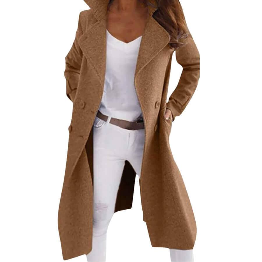 Luna | Chic Double Breasted Women's Coat-Lanuvo