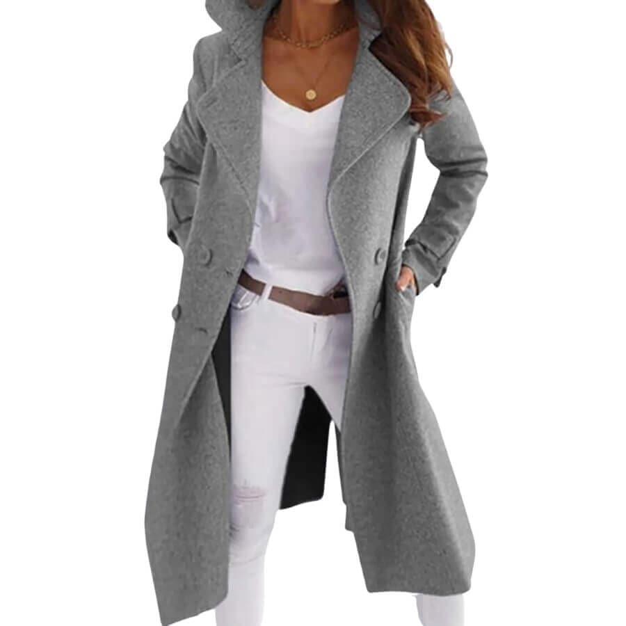 Luna | Chic Double Breasted Women's Coat-Lanuvo