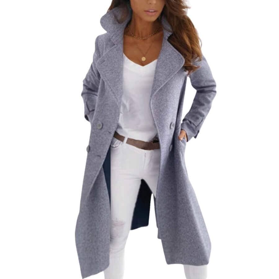 Luna | Chic Double Breasted Women's Coat-Lanuvo