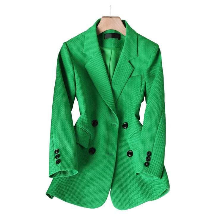 Ravenna | Women's Solid Colour Blazer with Four-Button Closure-Lanuvo