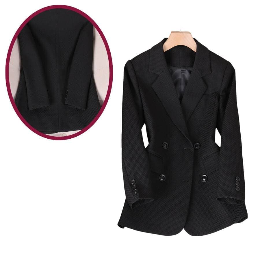 Ravenna | Women's Solid Colour Blazer with Four-Button Closure-Lanuvo