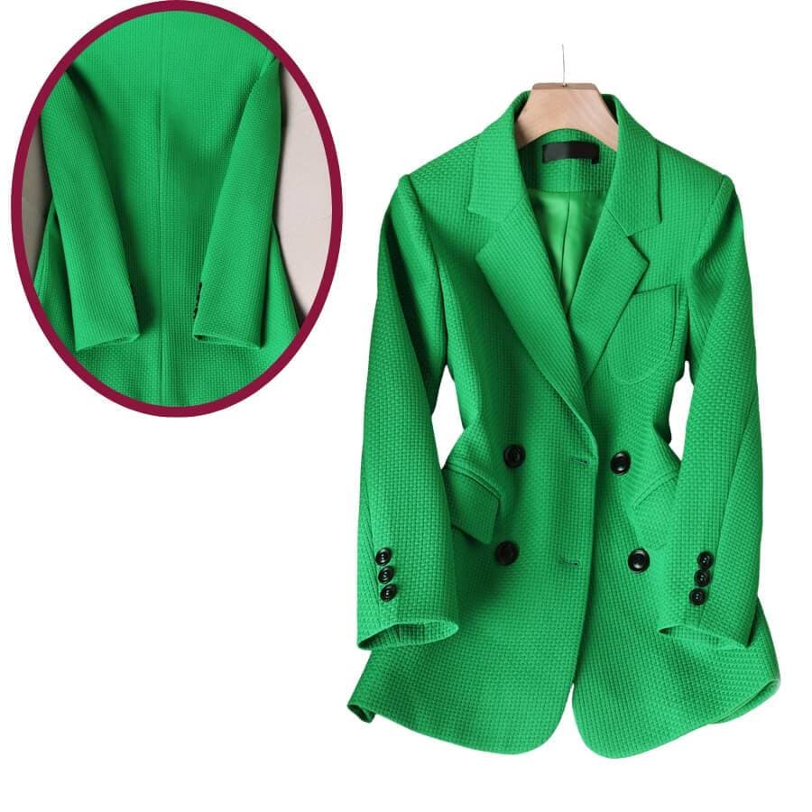 Ravenna | Women's Solid Colour Blazer with Four-Button Closure-Lanuvo