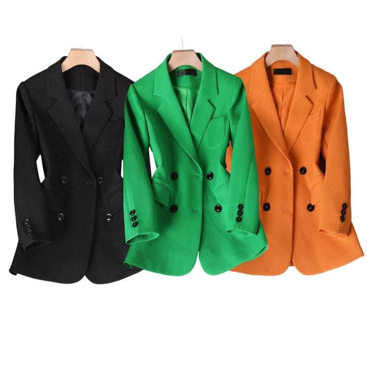 Ravenna | Women's Solid Colour Blazer with Four-Button Closure-Lanuvo