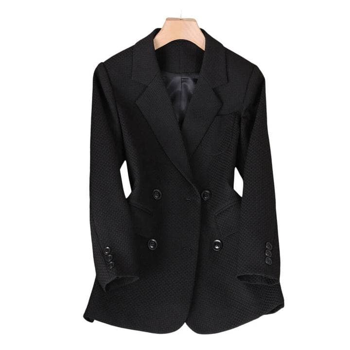 Ravenna | Women's Solid Colour Blazer with Four-Button Closure-Lanuvo