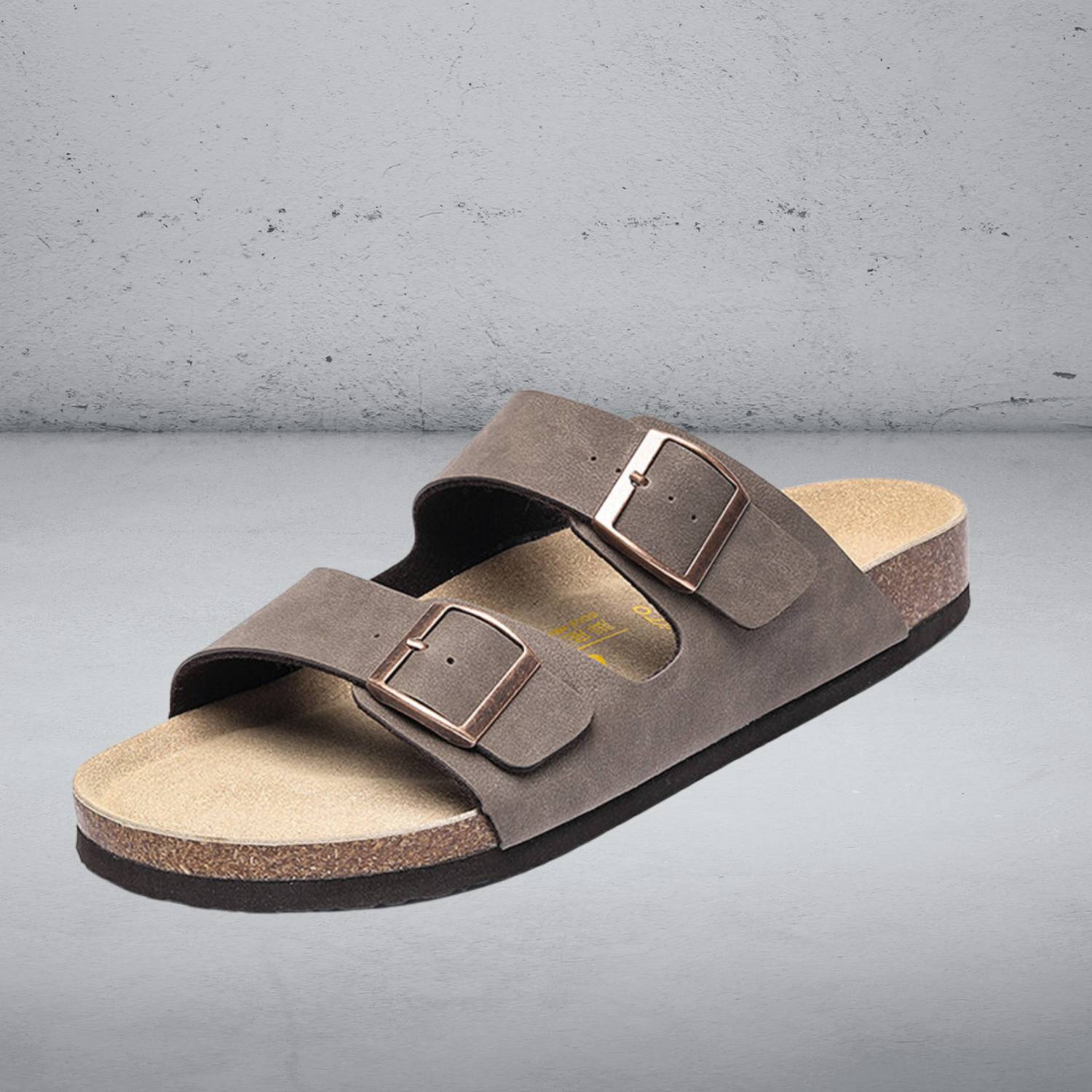 Classic Old Money Arizona Suede Sandals for Men with Cork Footbed-Lanuvo