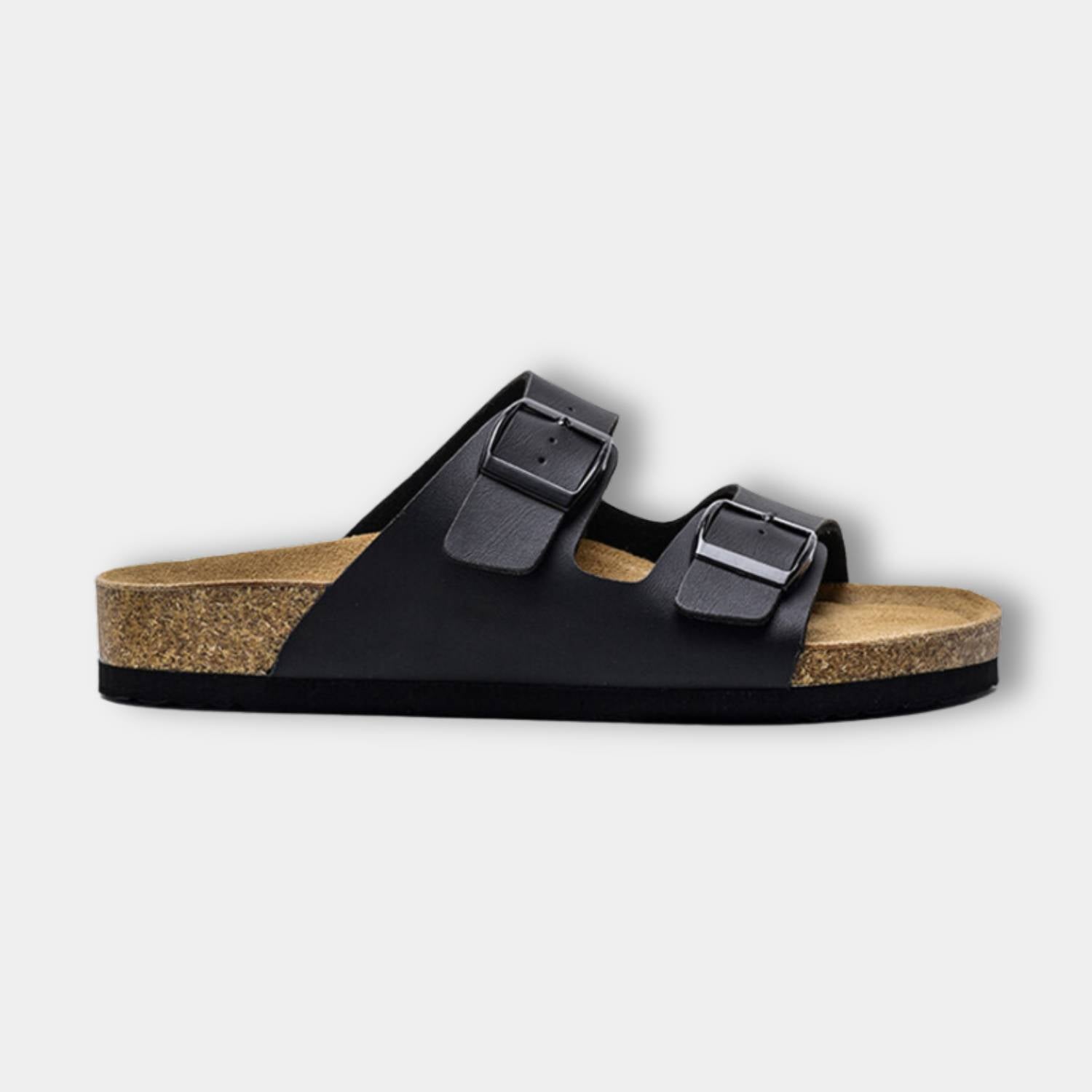 Classic Old Money Arizona Suede Sandals for Men with Cork Footbed-Lanuvo