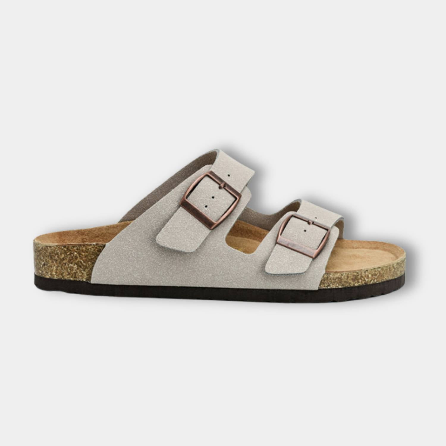Classic Old Money Arizona Suede Sandals for Men with Cork Footbed-Lanuvo