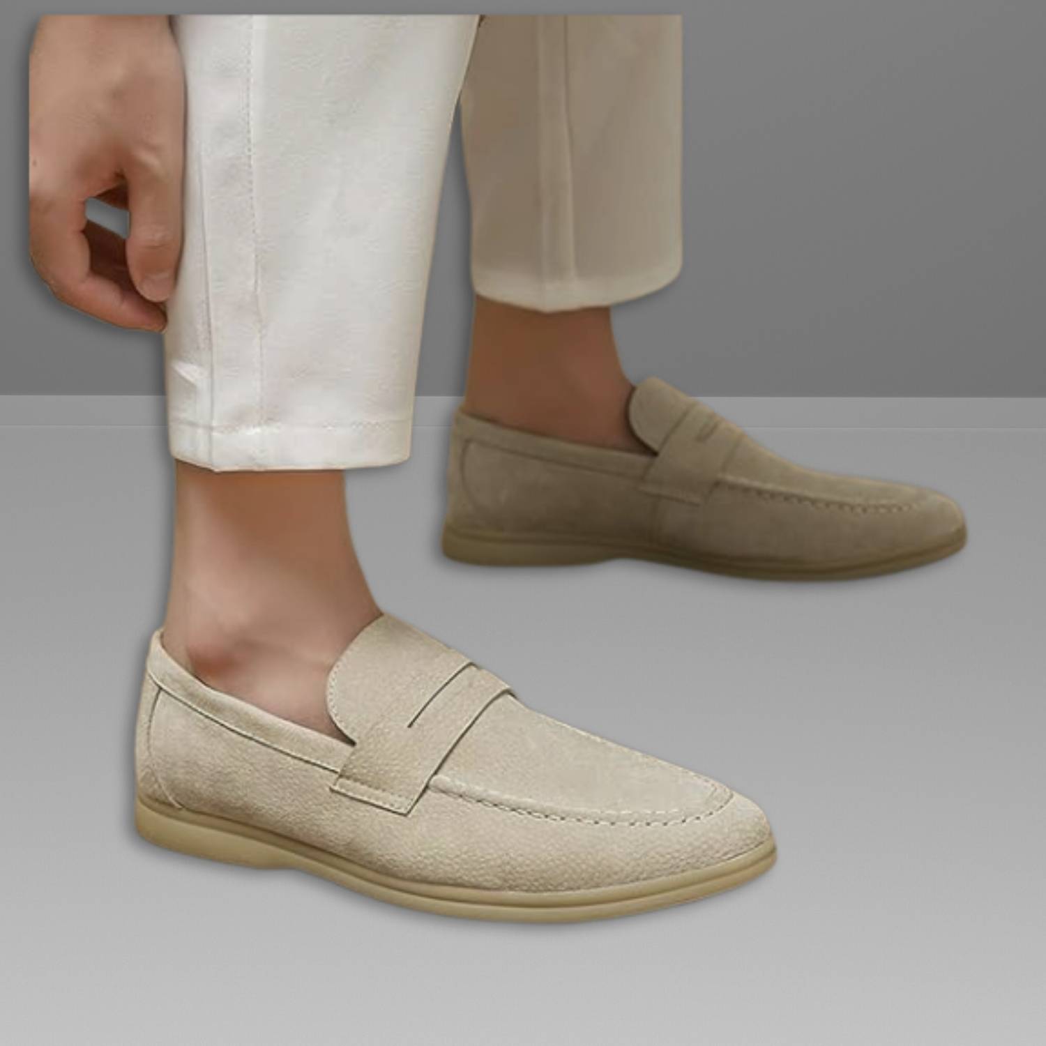 Classic Old Money Faux Leather Loafers for Men with Non-Slip Soles | Geraldo-Lanuvo