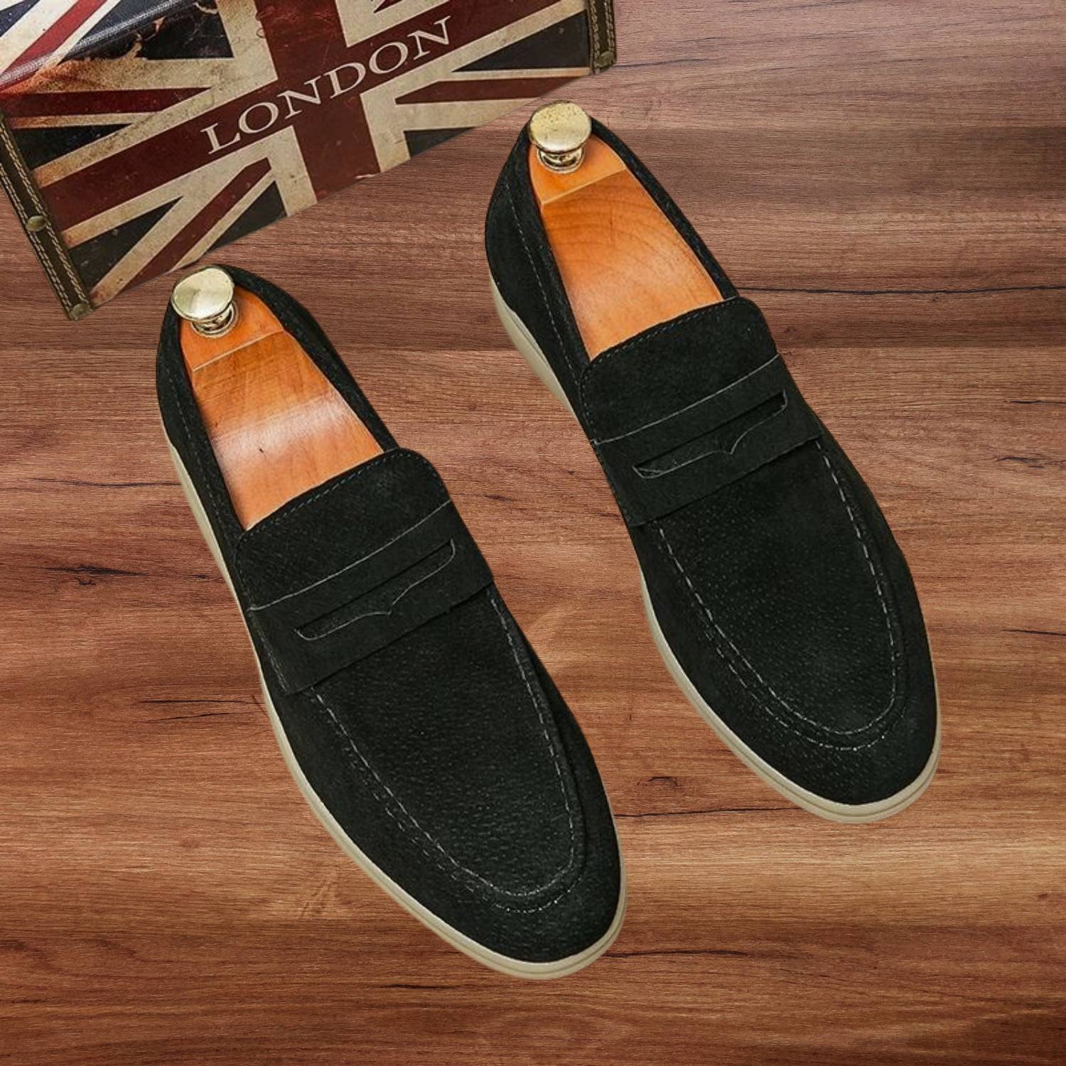 Classic Old Money Faux Leather Loafers for Men with Non-Slip Soles | Geraldo-Lanuvo