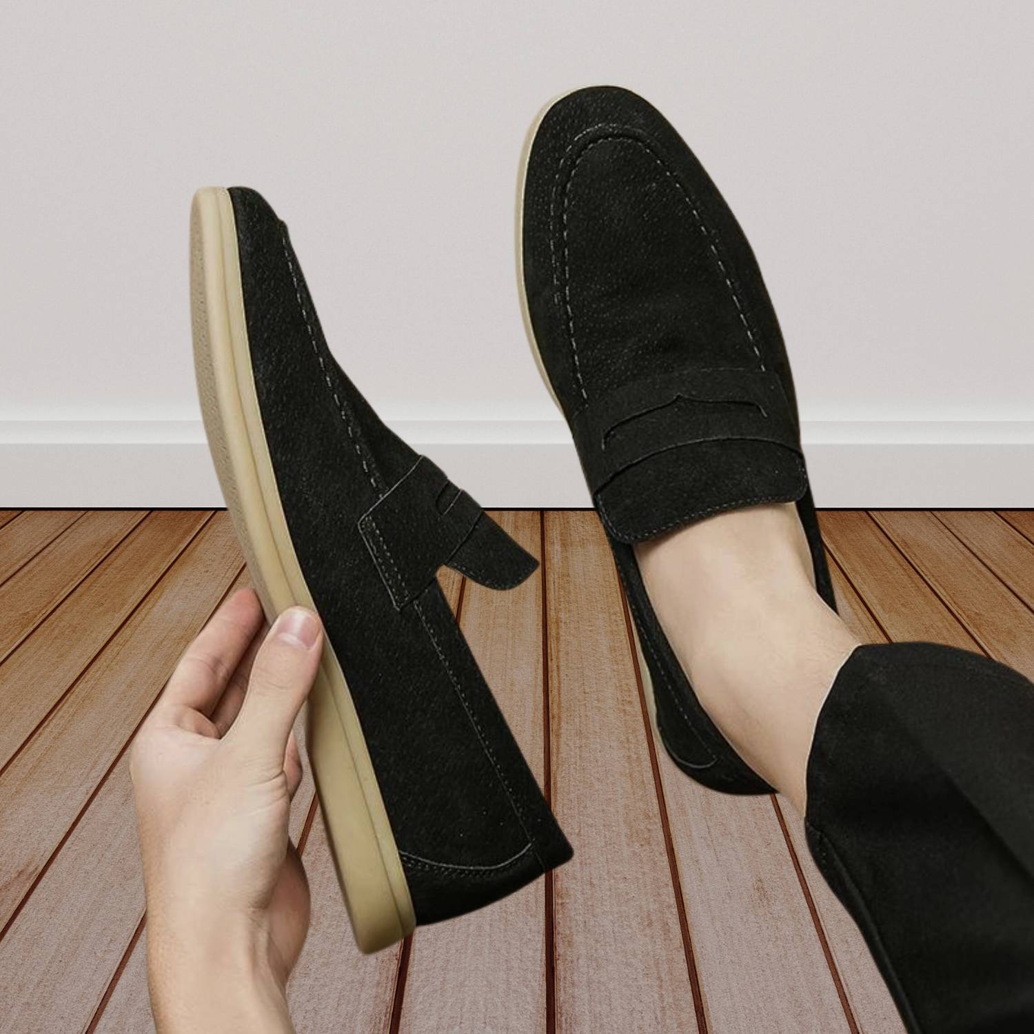 Classic Old Money Faux Leather Loafers for Men with Non-Slip Soles | Geraldo-Lanuvo