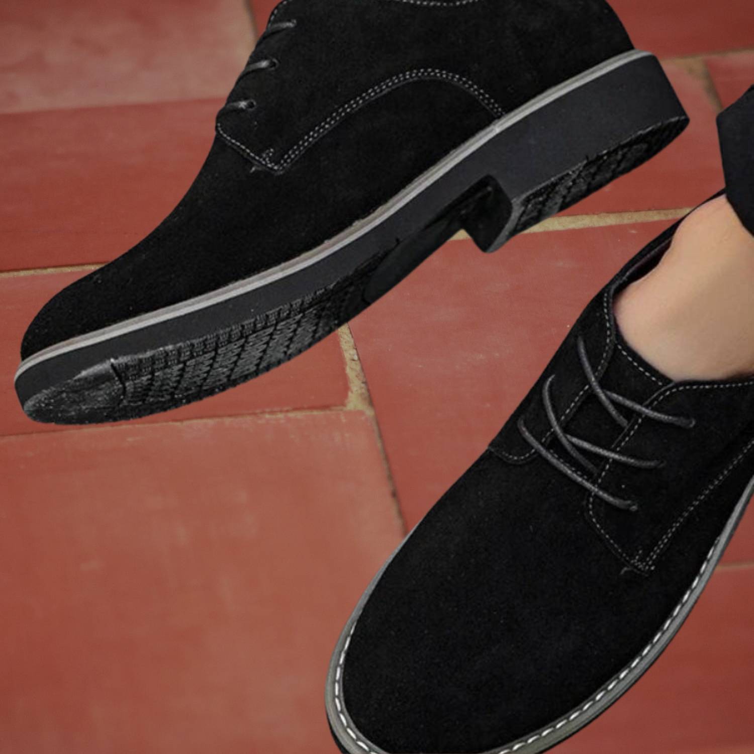 Classic Old Money Oxford Shoes for Men with Suede Finish | Amadeus-Lanuvo