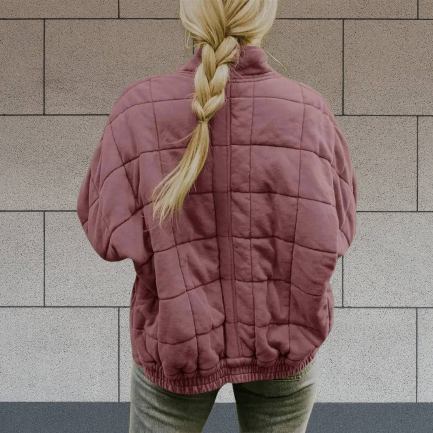 Cozy Oversized Quilted Jacket for Women with Zip-up Design | Chantal-Lanuvo