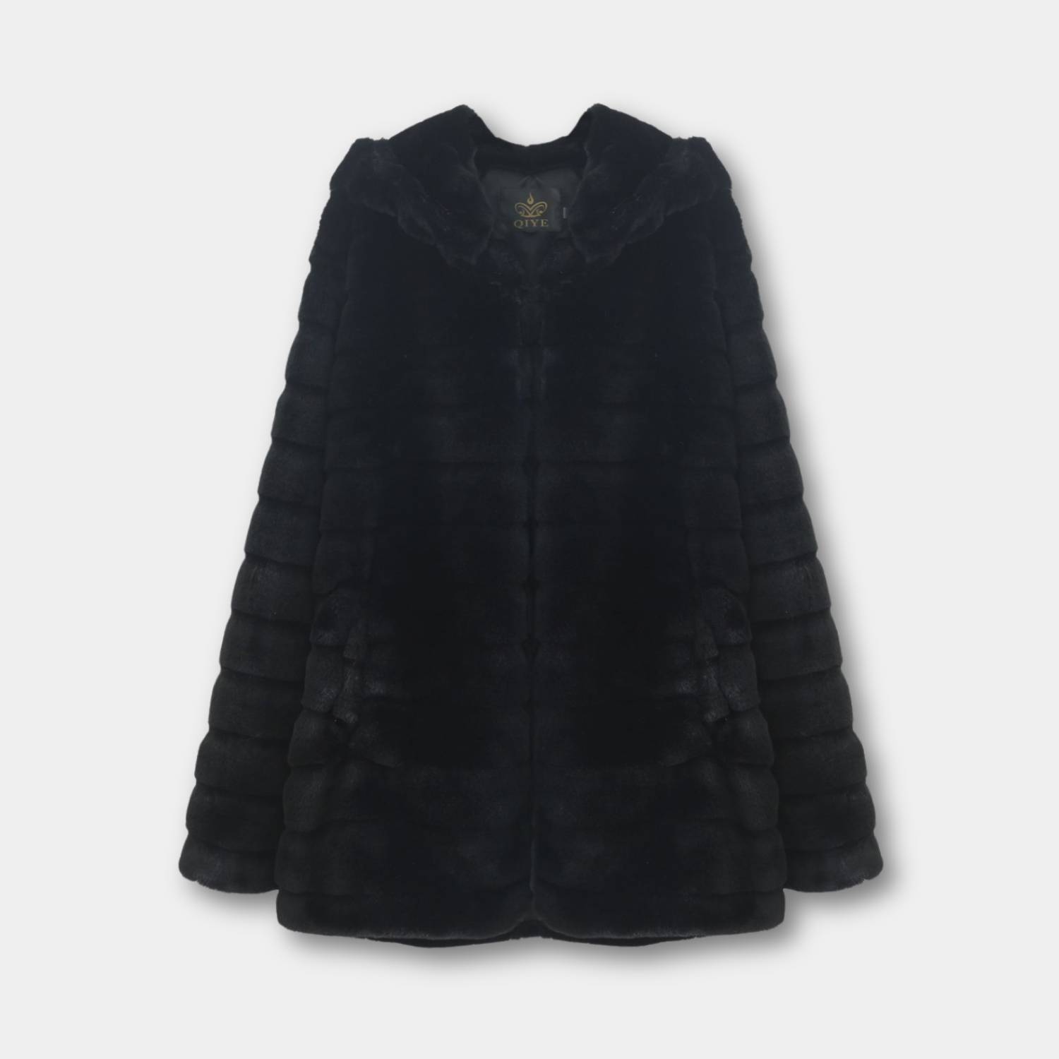 Fluffy Winter Coat for Women with Soft Faux Fur and Hood | Diana-Lanuvo