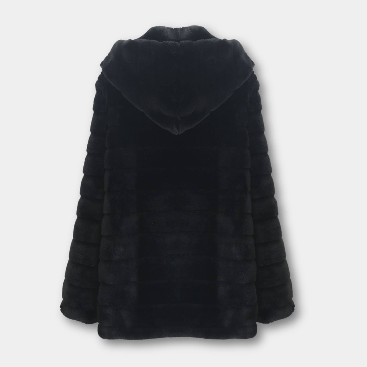 Fluffy Winter Coat for Women with Soft Faux Fur and Hood | Diana-Lanuvo