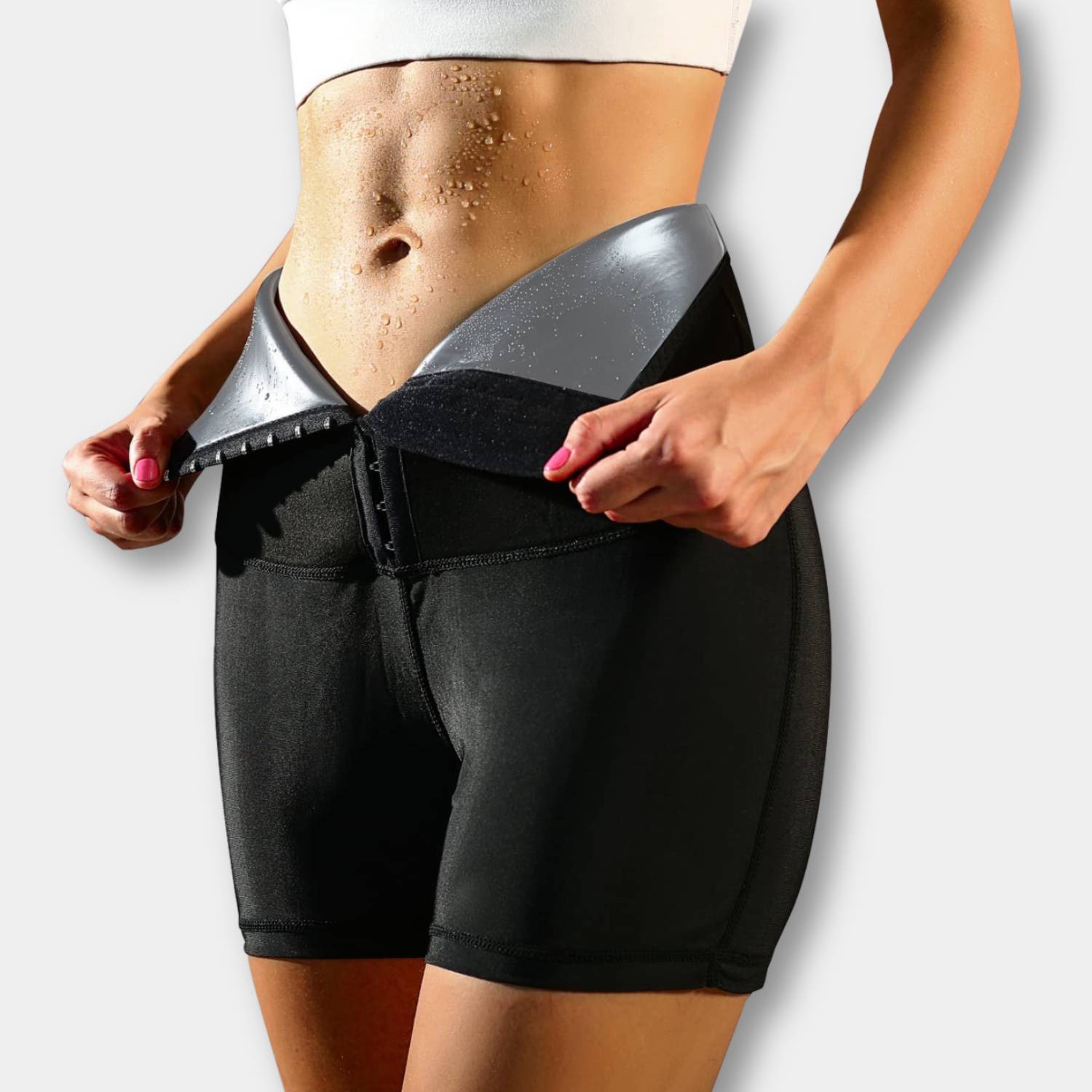 High Waist Sauna Sweatpants - Shapewear for Women with Waist Trainer-Lanuvo