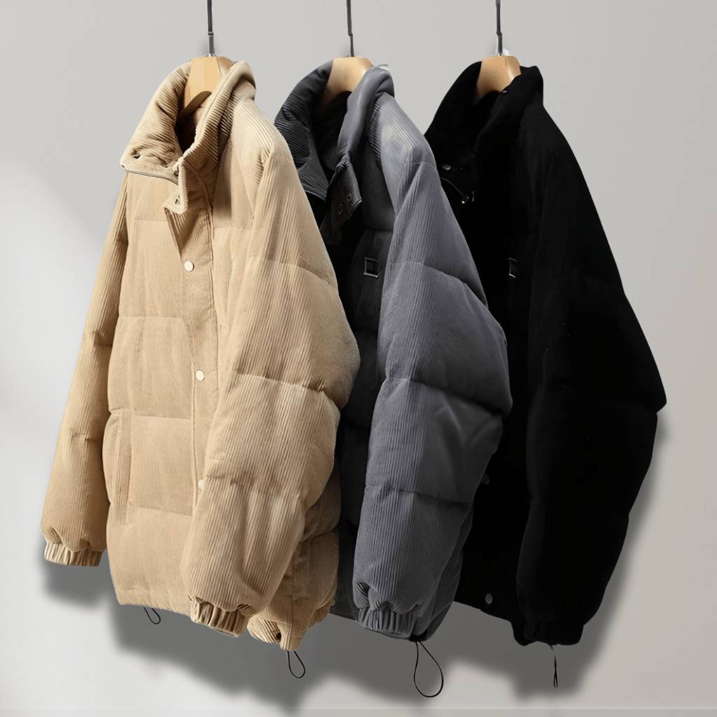 Isolated Corduroy Jacket for Men with Padded Lining | Caspar-Lanuvo