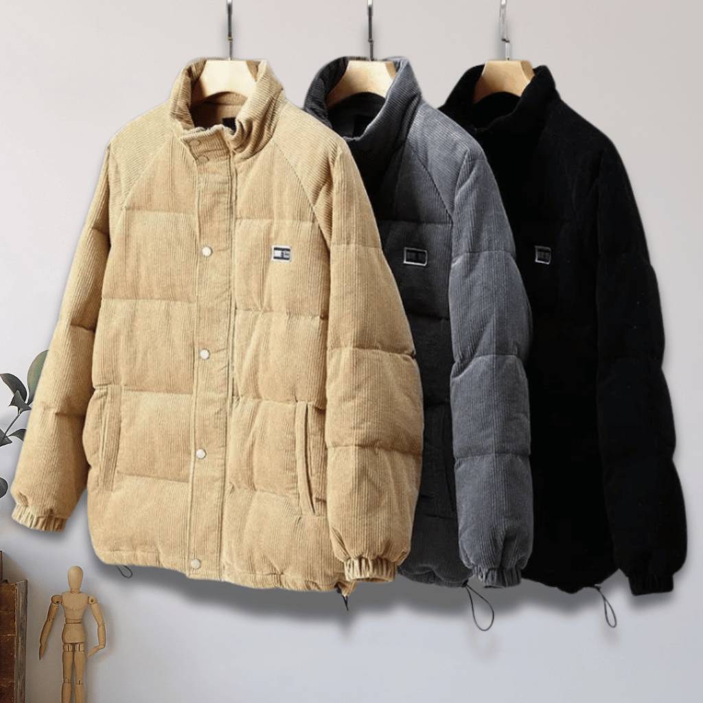 Isolated Corduroy Jacket for Men with Padded Lining | Caspar-Lanuvo