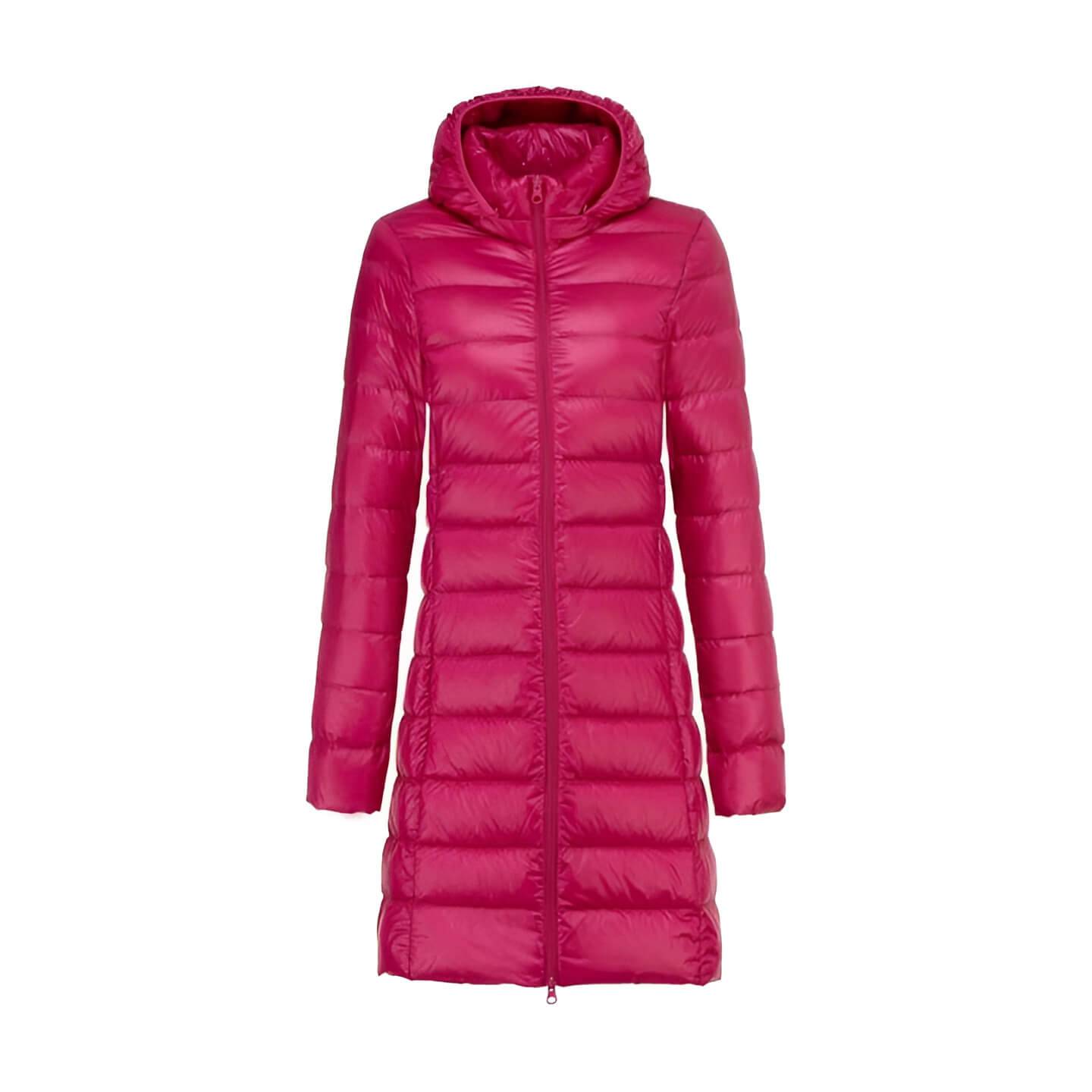Lisa | Long Women's Down Jacket with Hood-Lanuvo