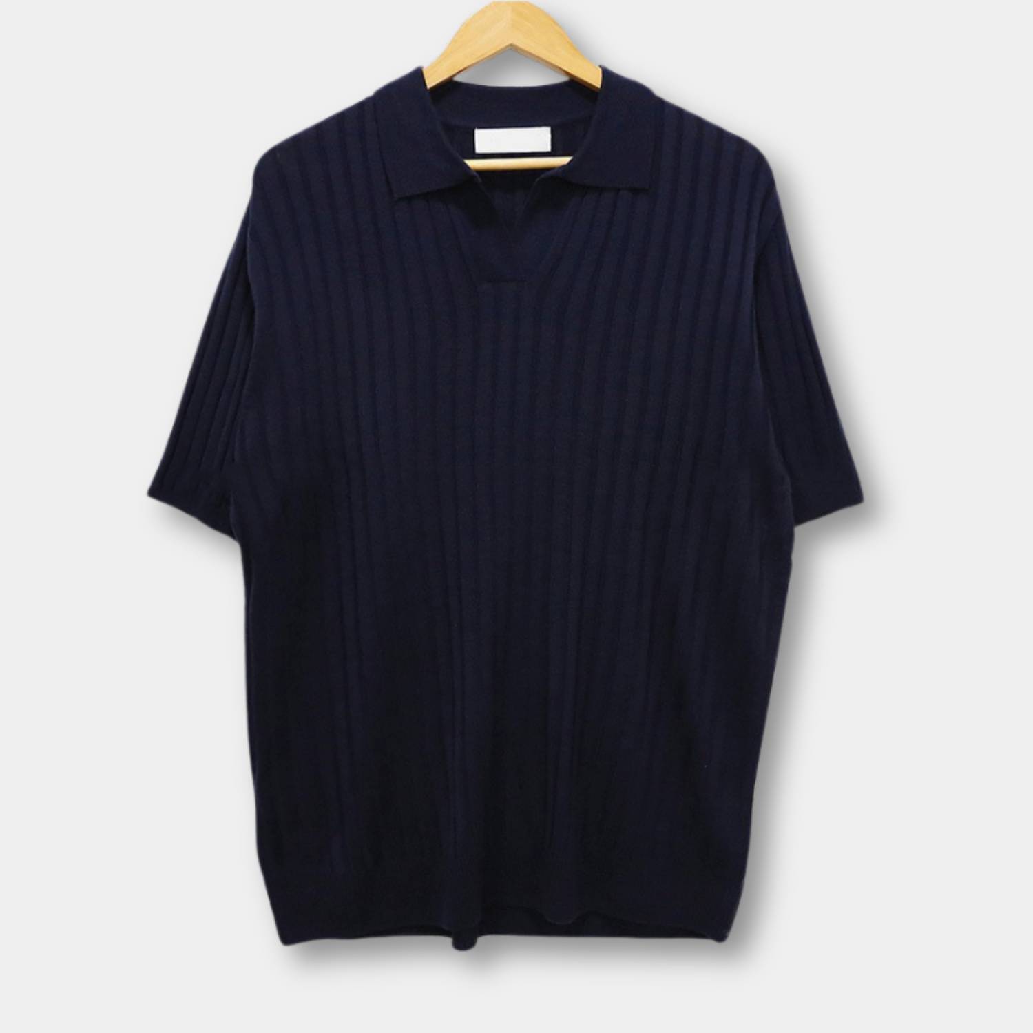 Old Money Polo Shirt for Men with Ribbed Design and Short Sleeves | Francis-Lanuvo