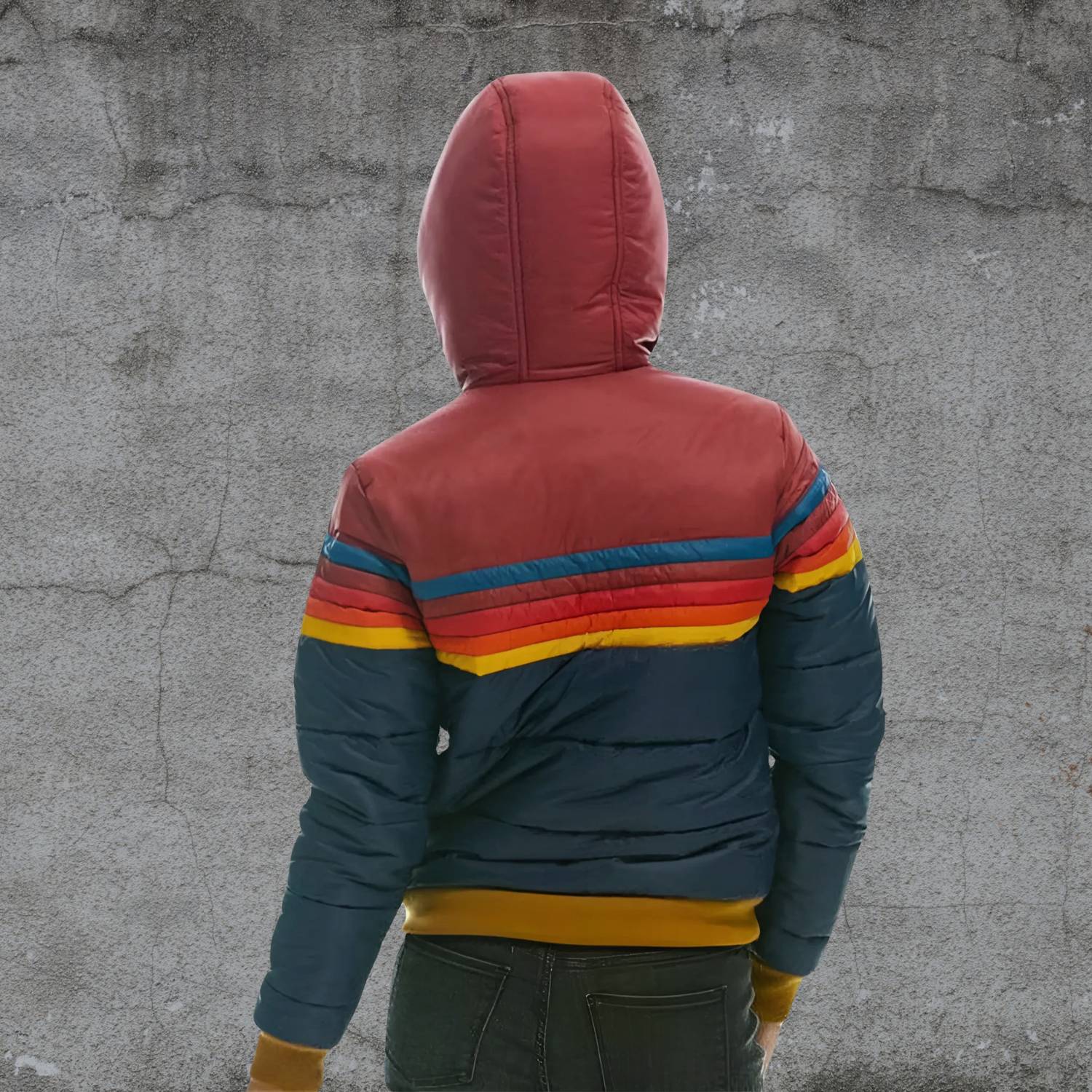 Retro Striped Plush Jacket for Women with Warm Insulation | Bolivia-Lanuvo