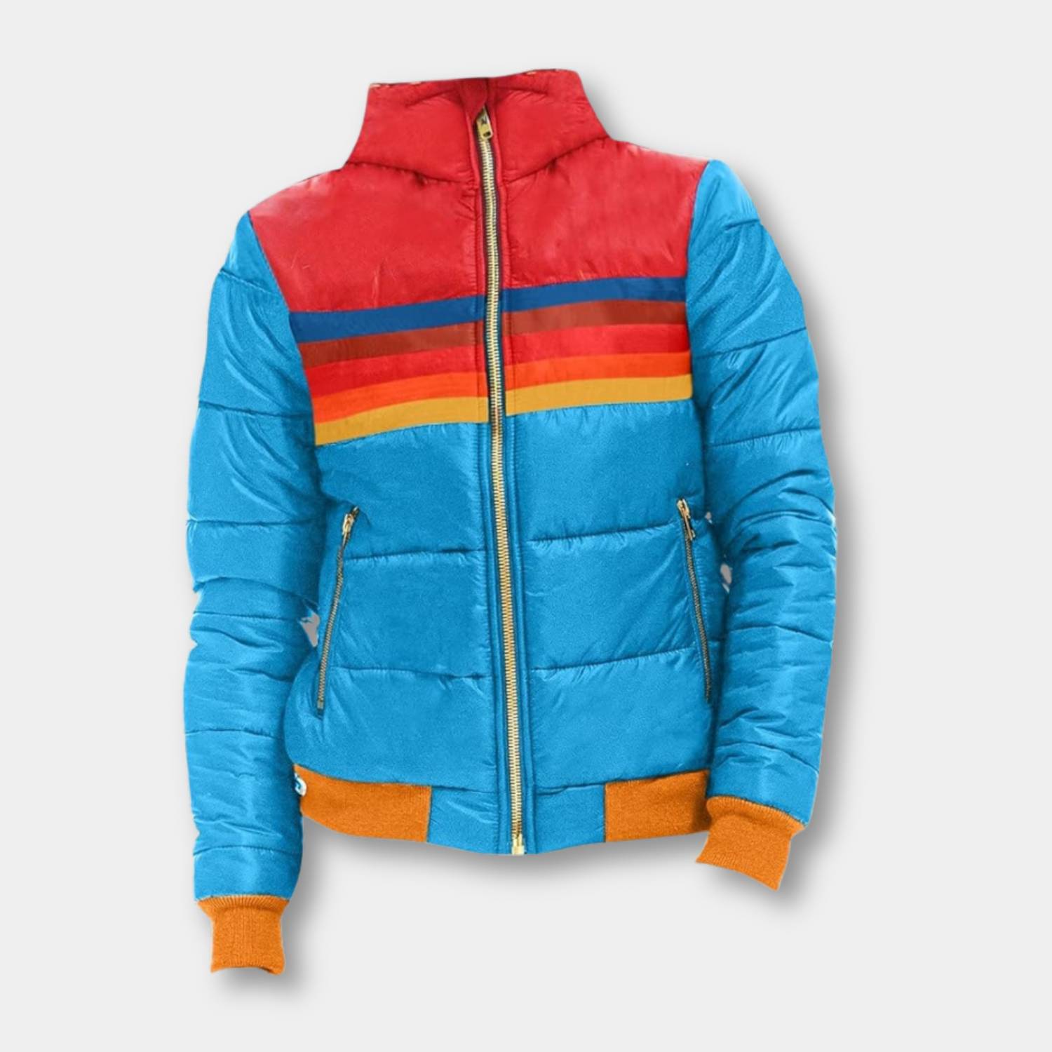 Retro Striped Plush Jacket for Women with Warm Insulation | Bolivia-Lanuvo