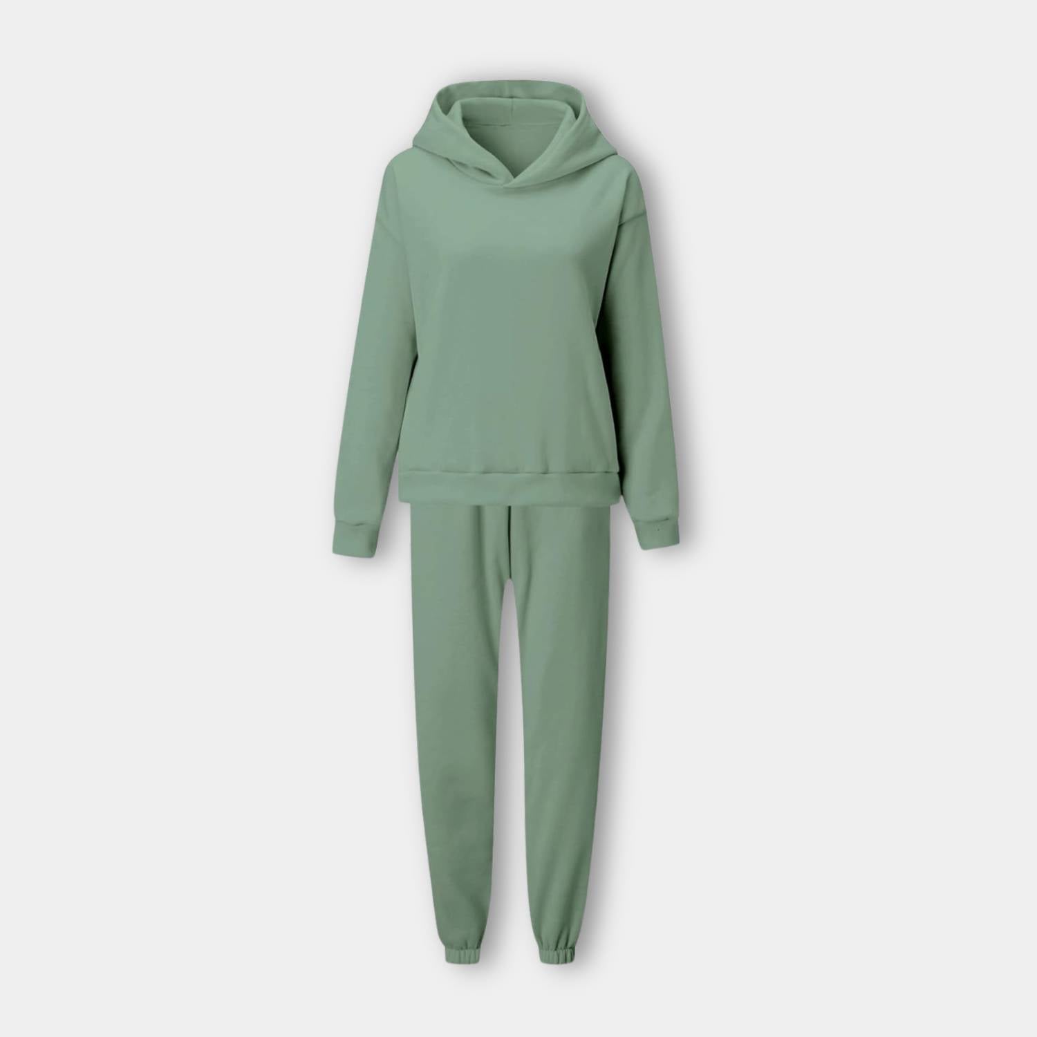 Trendy oversized hoodie with jogger trousers for women - Relaxed two-piece lounge set-Lanuvo