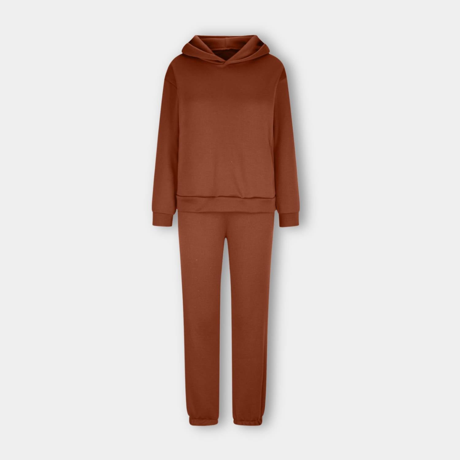 Trendy oversized hoodie with jogger trousers for women - Relaxed two-piece lounge set-Lanuvo