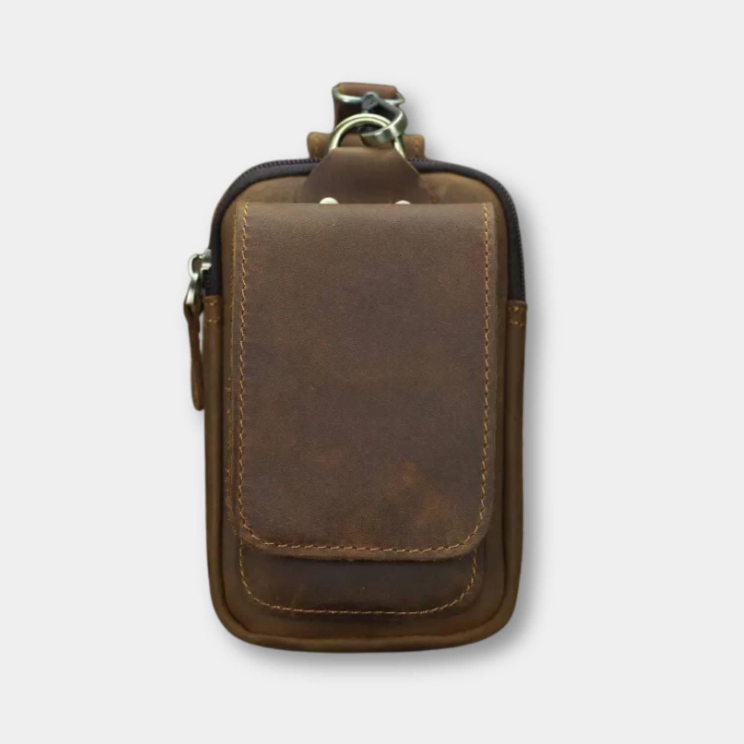 Vintage Leather Waist Bags for Men with Secure Phone Pocket | Ewoud-Lanuvo