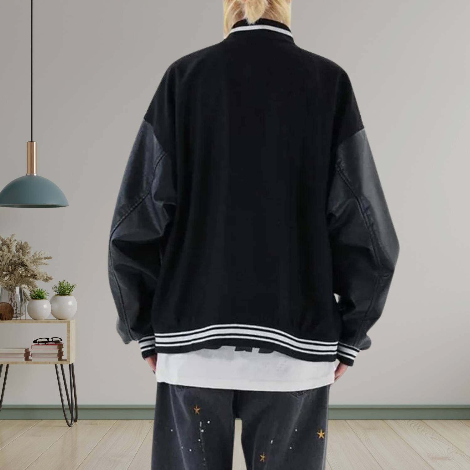 Vintage Varsity Jacket for Men with Bone Patches | Elian-Lanuvo