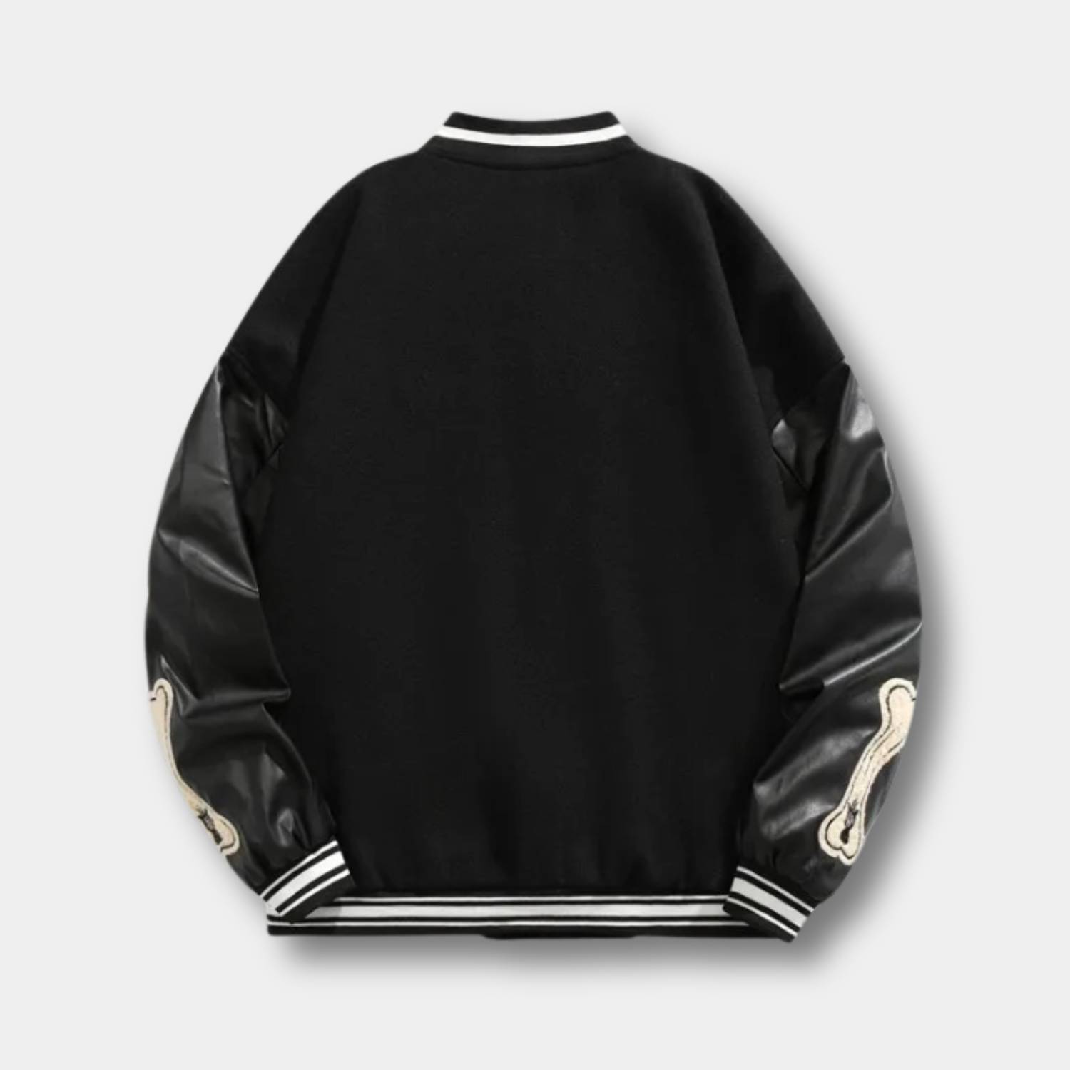 Vintage Varsity Jacket for Men with Bone Patches | Elian-Lanuvo