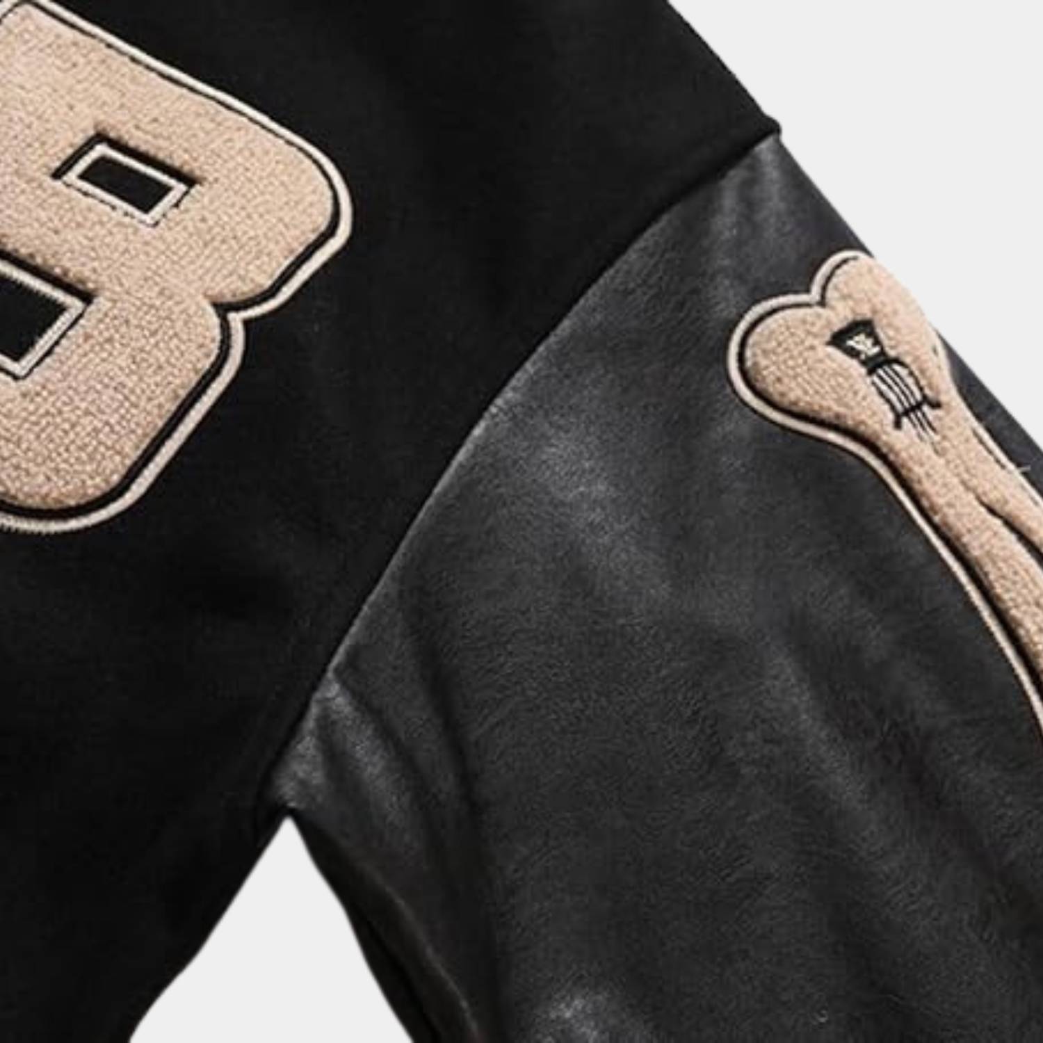 Vintage Varsity Jacket for Men with Bone Patches | Elian-Lanuvo