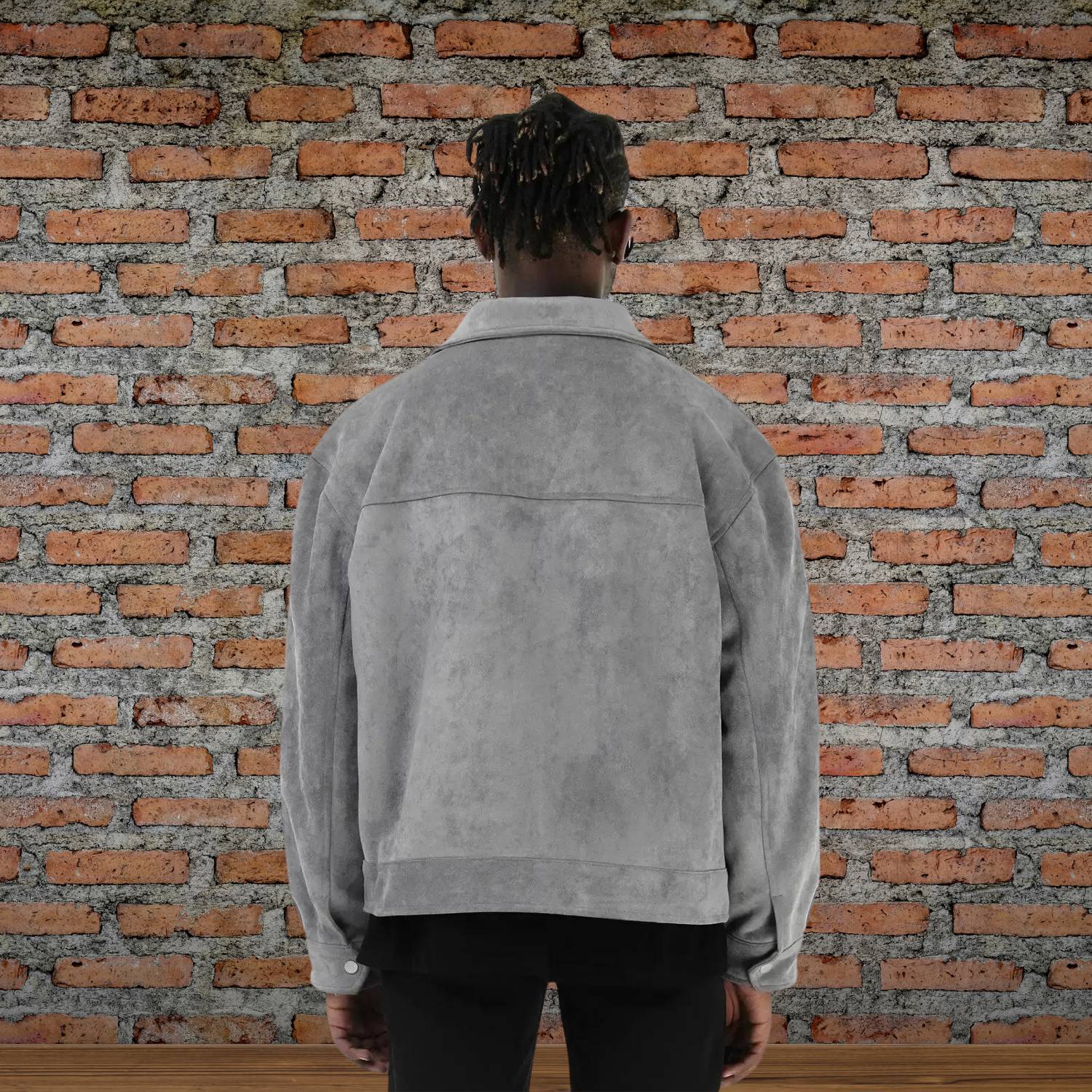 Vintage VIP suede jacket for men with front pockets | Patrick-Lanuvo