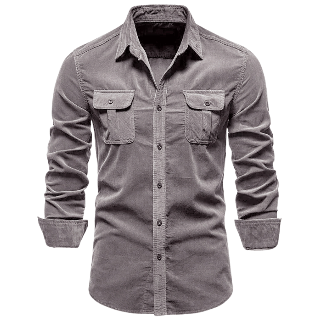 Men's Casual Corduroy Shirt | Soft and Stylish with Chest Pockets | Christiaan-Lanuvo
