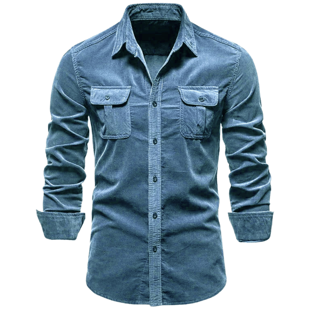 Men's Casual Corduroy Shirt | Soft and Stylish with Chest Pockets | Christiaan-Lanuvo