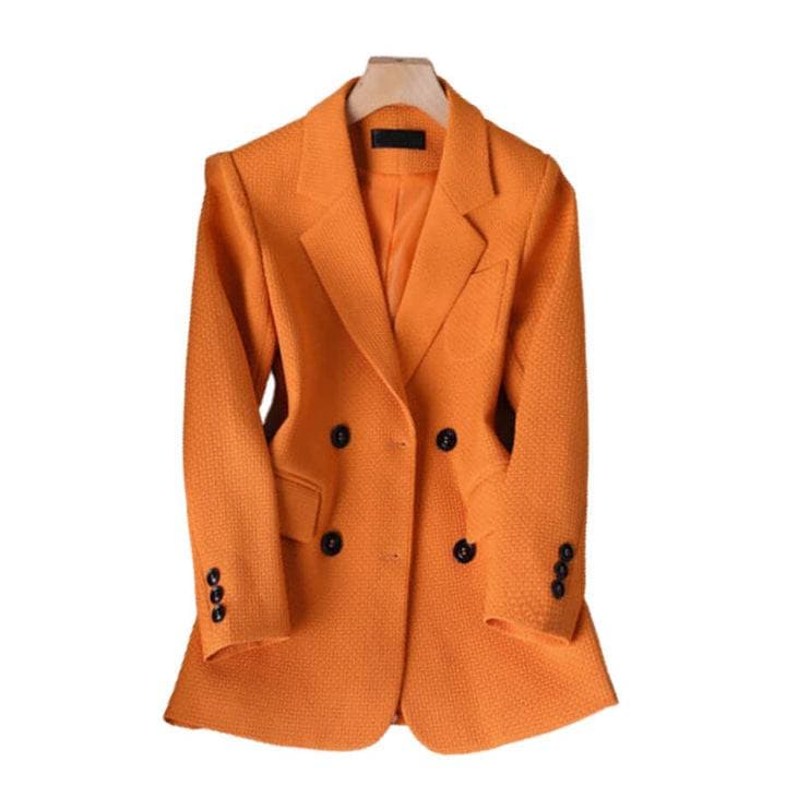 Ravenna | Women's Solid Colour Blazer with Four-Button Closure-Lanuvo
