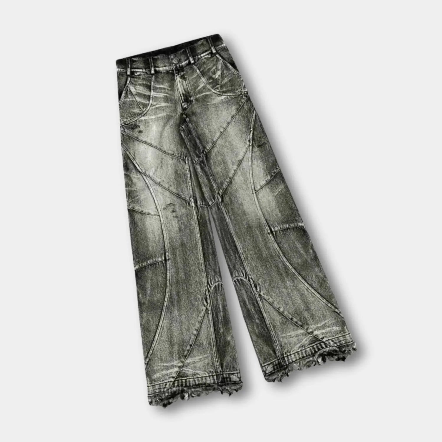 Retro Style Hip Hop Baggy Jeans with Wide Leg Design | Mathias-S
