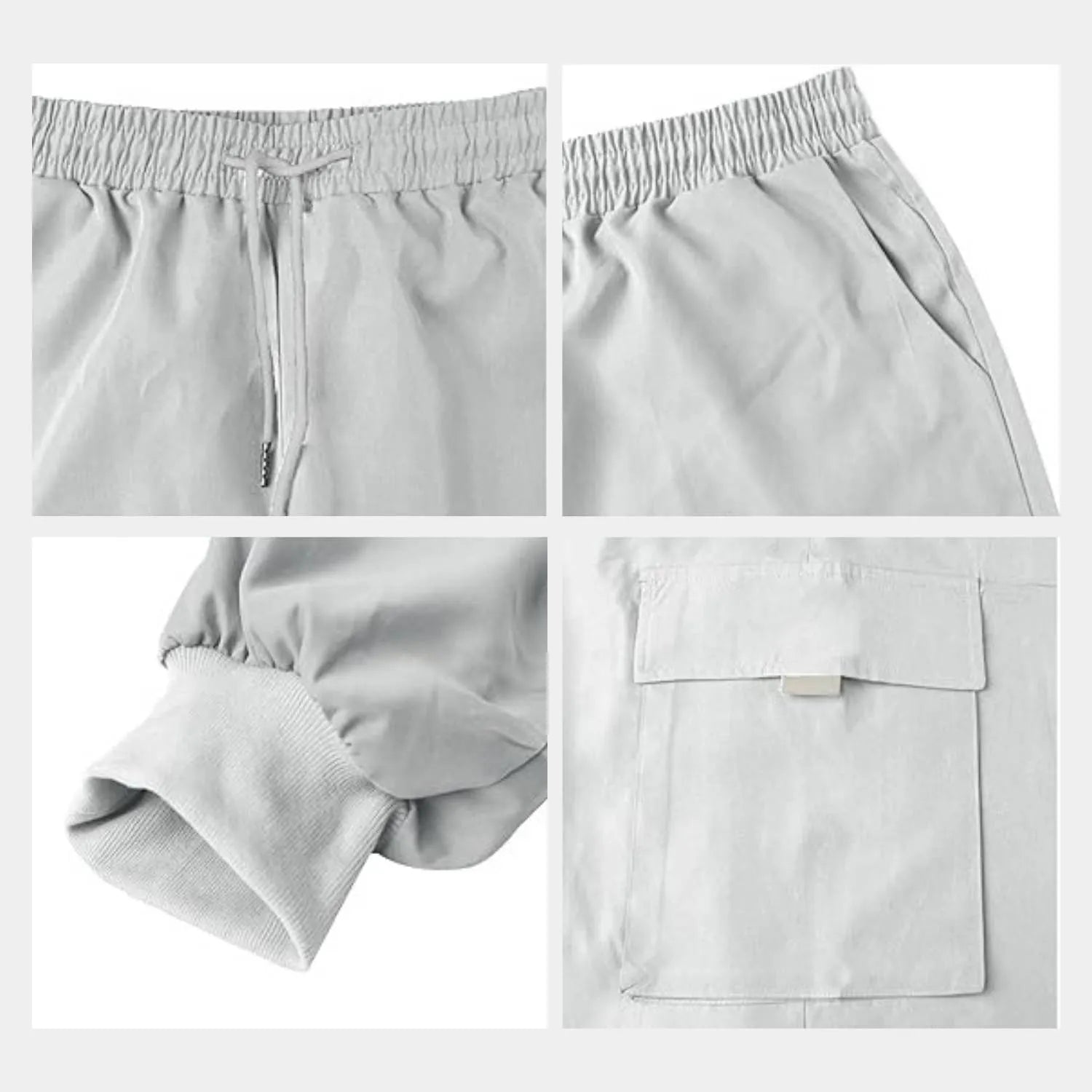 Tactical Cargo Trousers for Men with Side Pockets | Christo-Grey