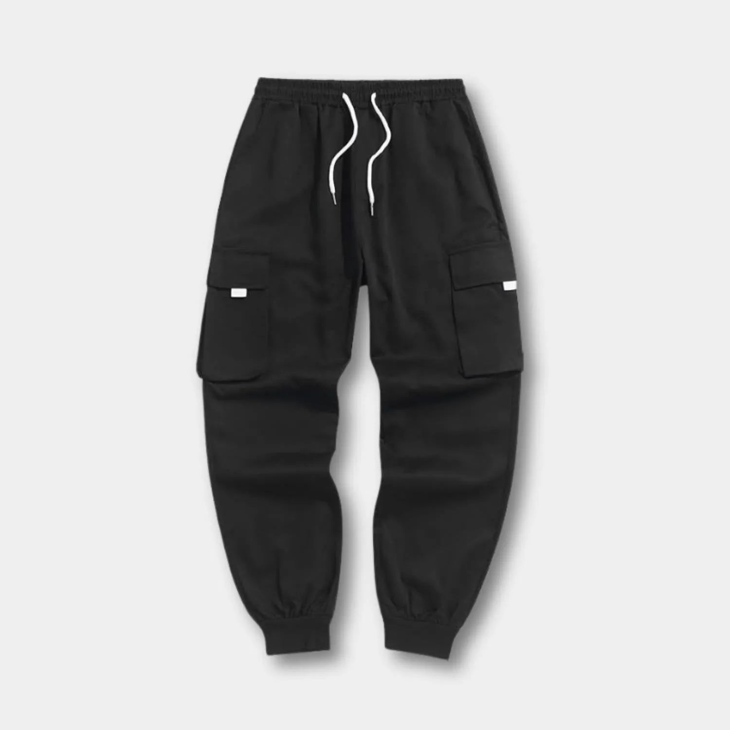 Tactical Cargo Trousers for Men with Side Pockets | Christo-Black