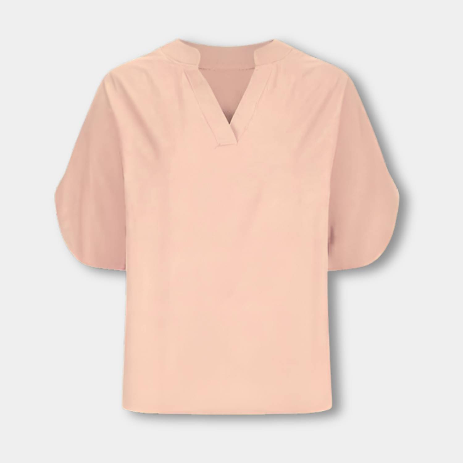 Chic Split Sleeve Blouse for Women with V-Neckline | Aisha-Lanuvo