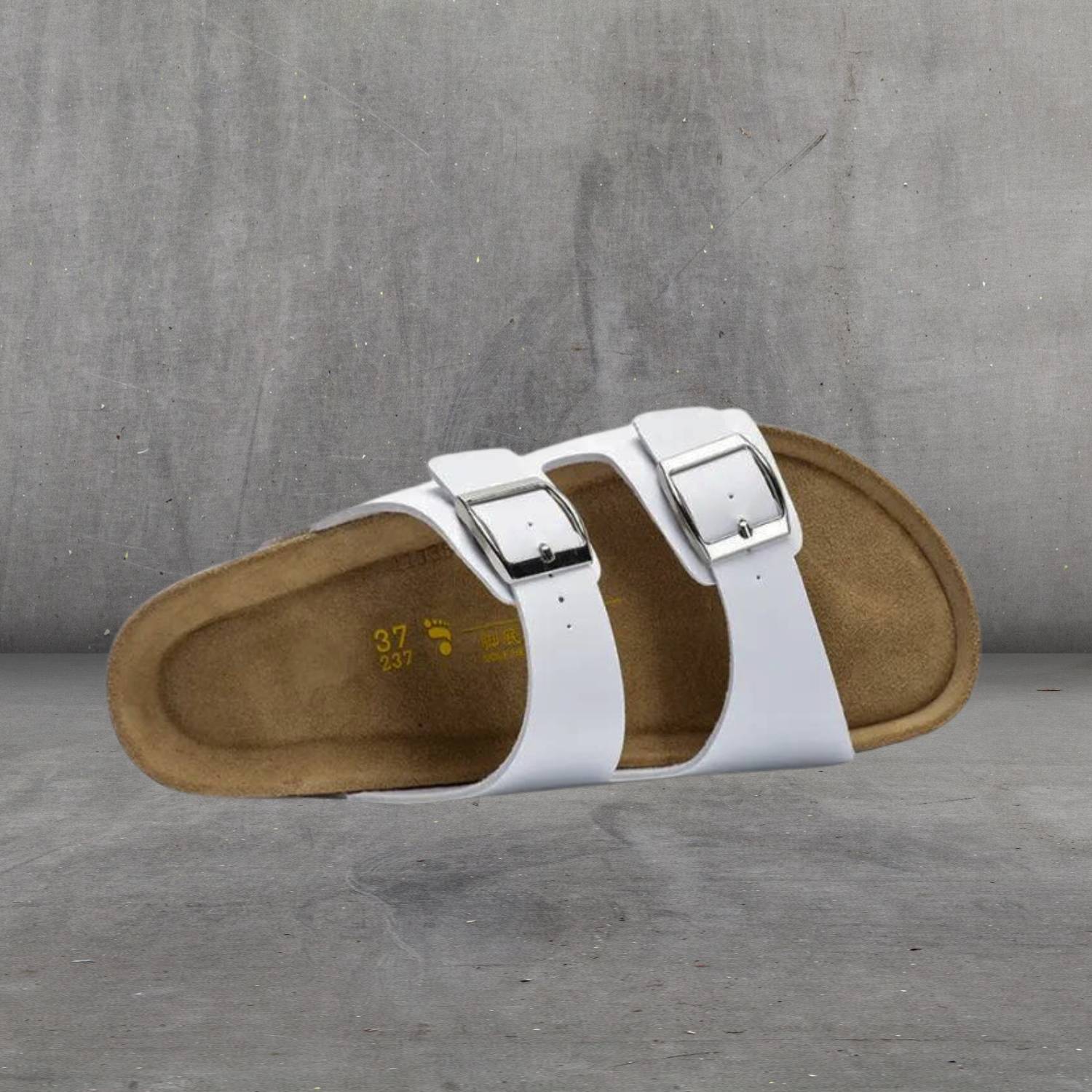 Classic Old Money Arizona Suede Sandals for Men with Cork Footbed-Lanuvo