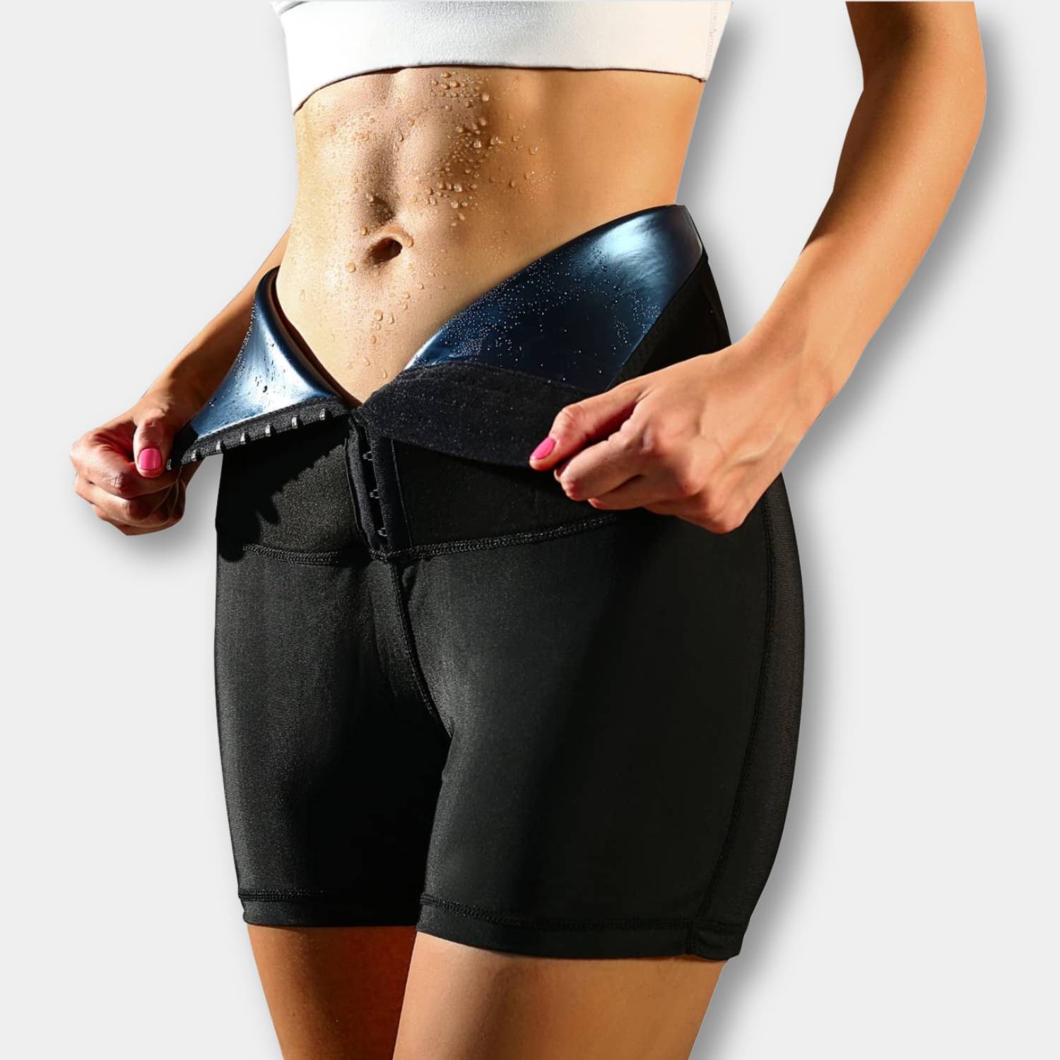 High Waist Sauna Sweatpants - Shapewear for Women with Waist Trainer-Lanuvo